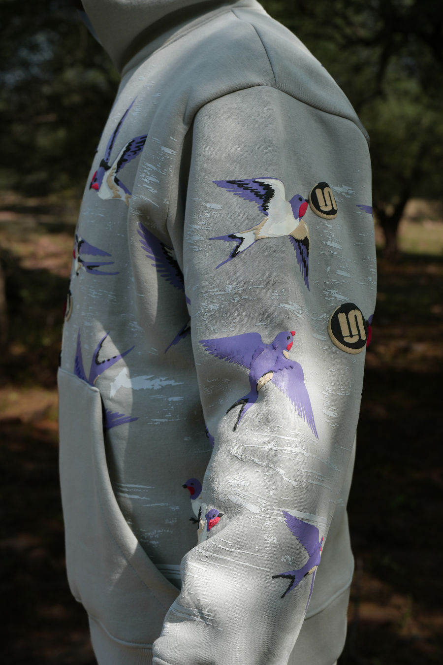 RISE ABOVE GREYWINGS HOODIE