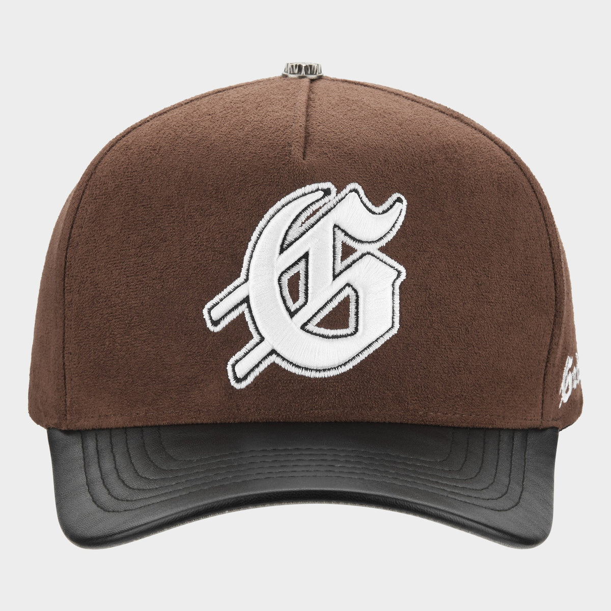 Godspeed Insignia Leather / Suede Hat (Chocolate / Black)