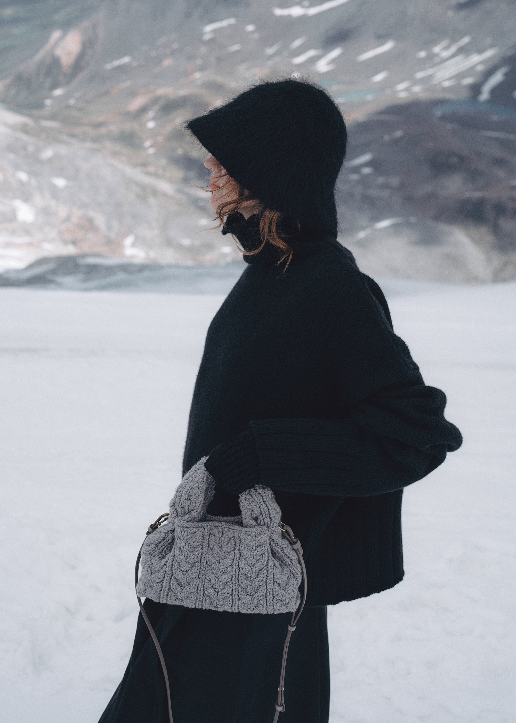 Polene Numero Neuf Mini Merino Stone