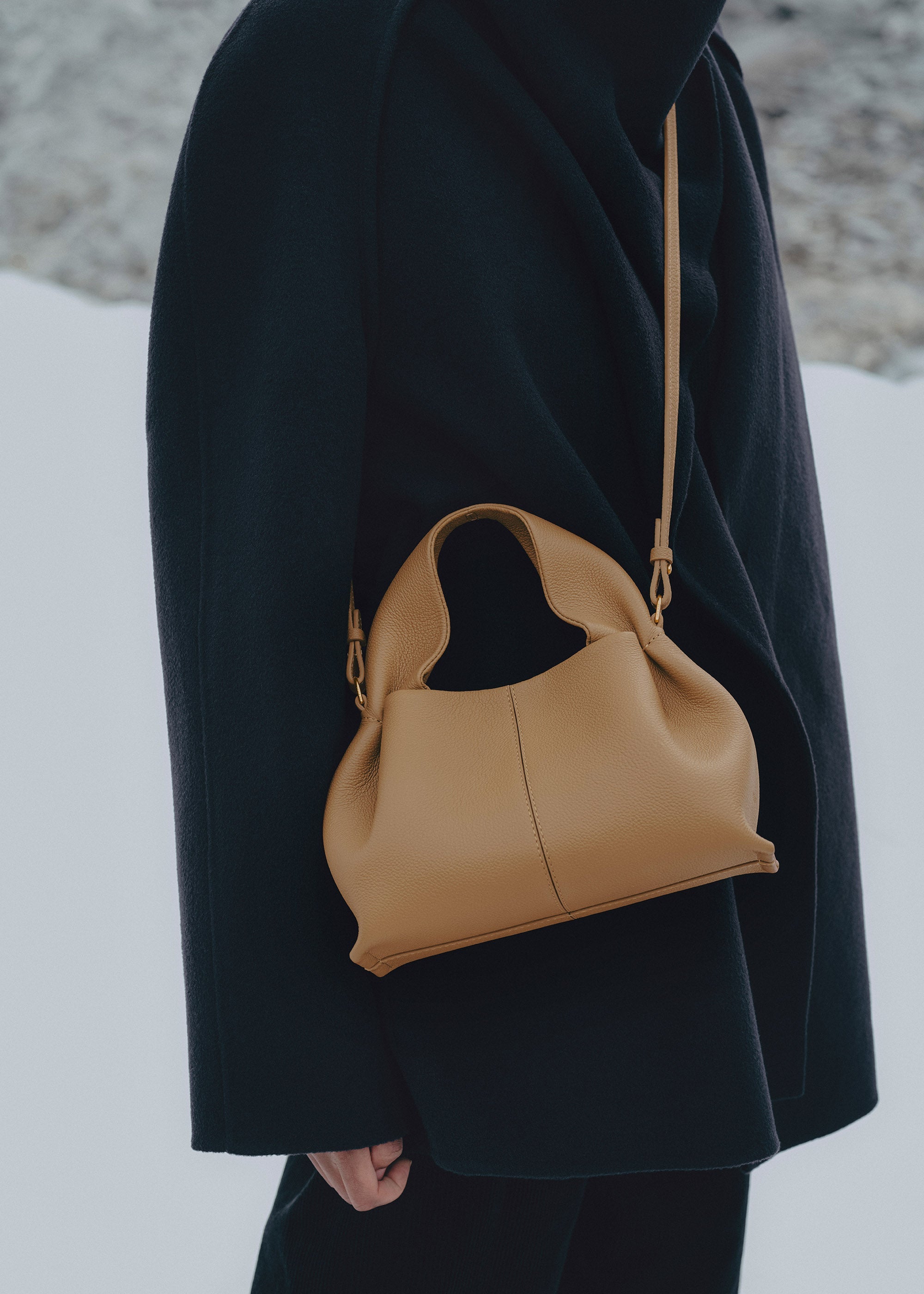Polene Numero Neuf Mini Textured Ocher