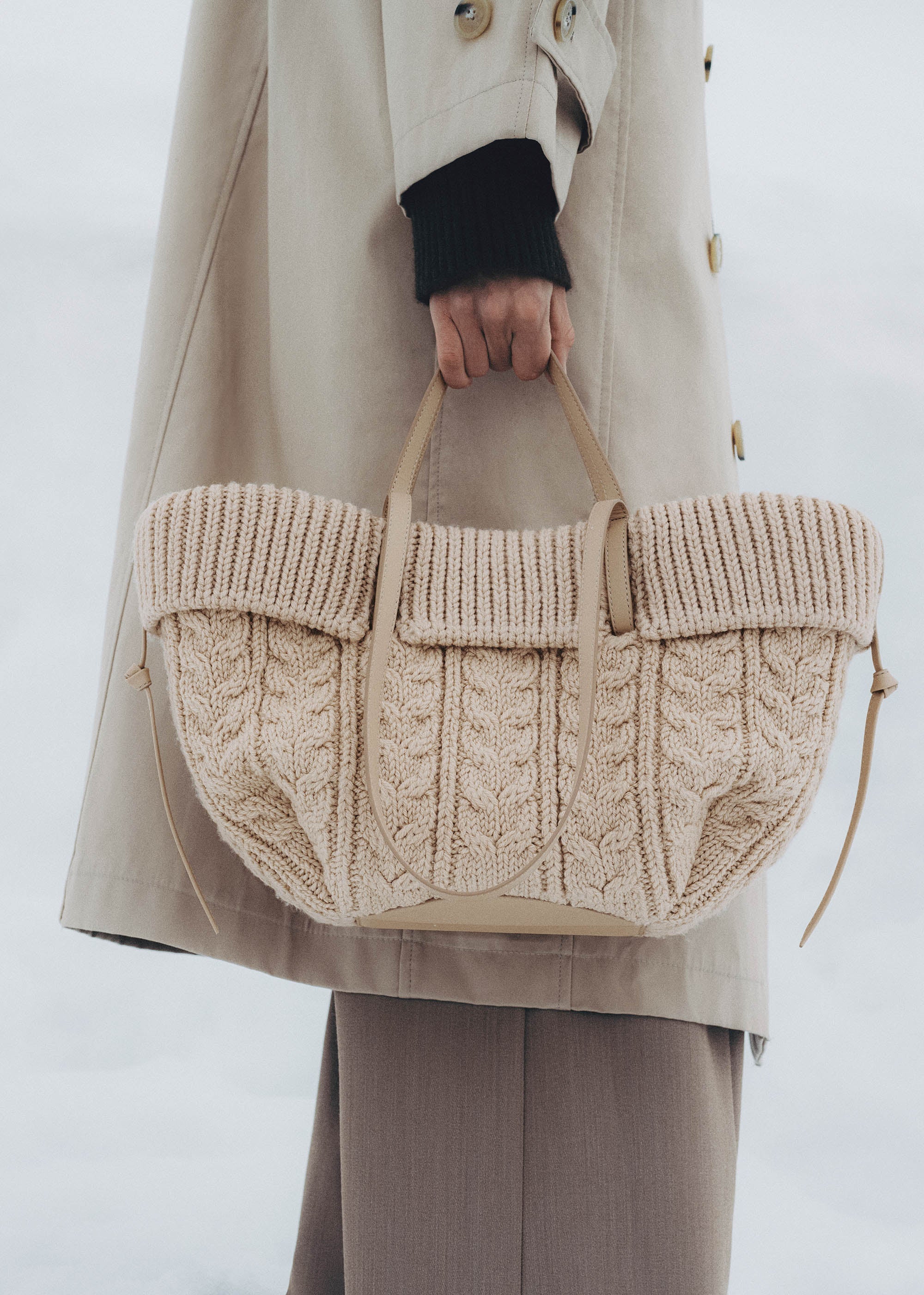Polene Cyme Mini Merino Ecru