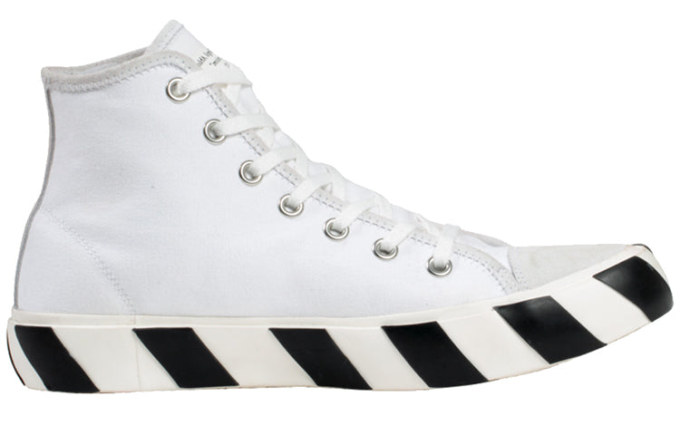 OFF-WHITE Vulcanized Hi Top White Fuchsia