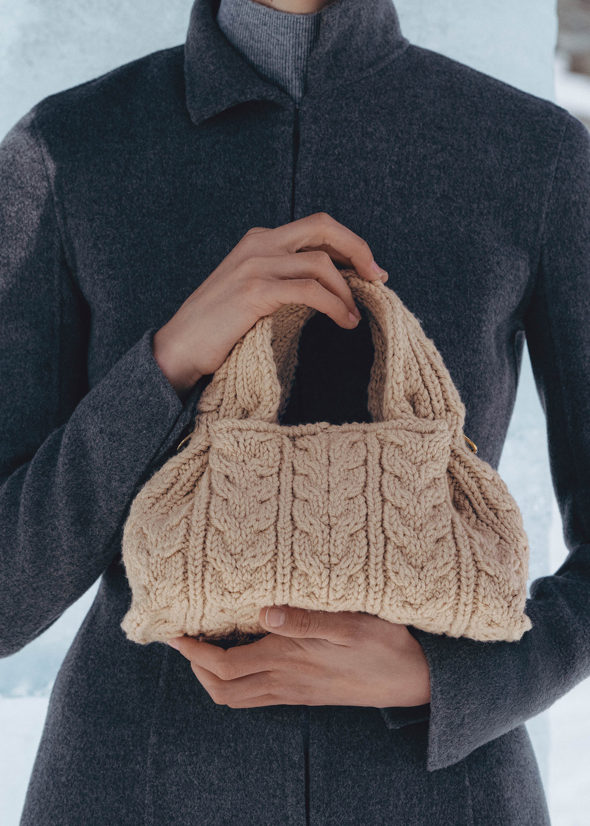 Polene Numero Neuf Mini Merino Ecru