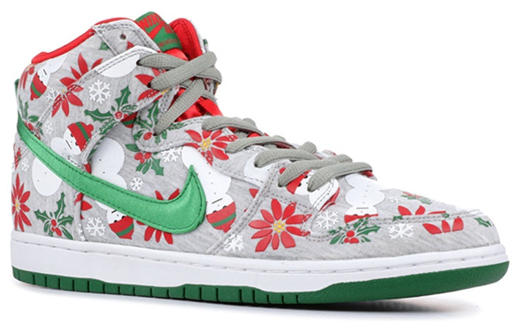 Nike SB Dunk High Concepts Ugly Christmas Sweater Grey (Special Box)