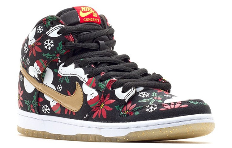 Nike SB Dunk High Concepts Ugly Christmas Sweater Black