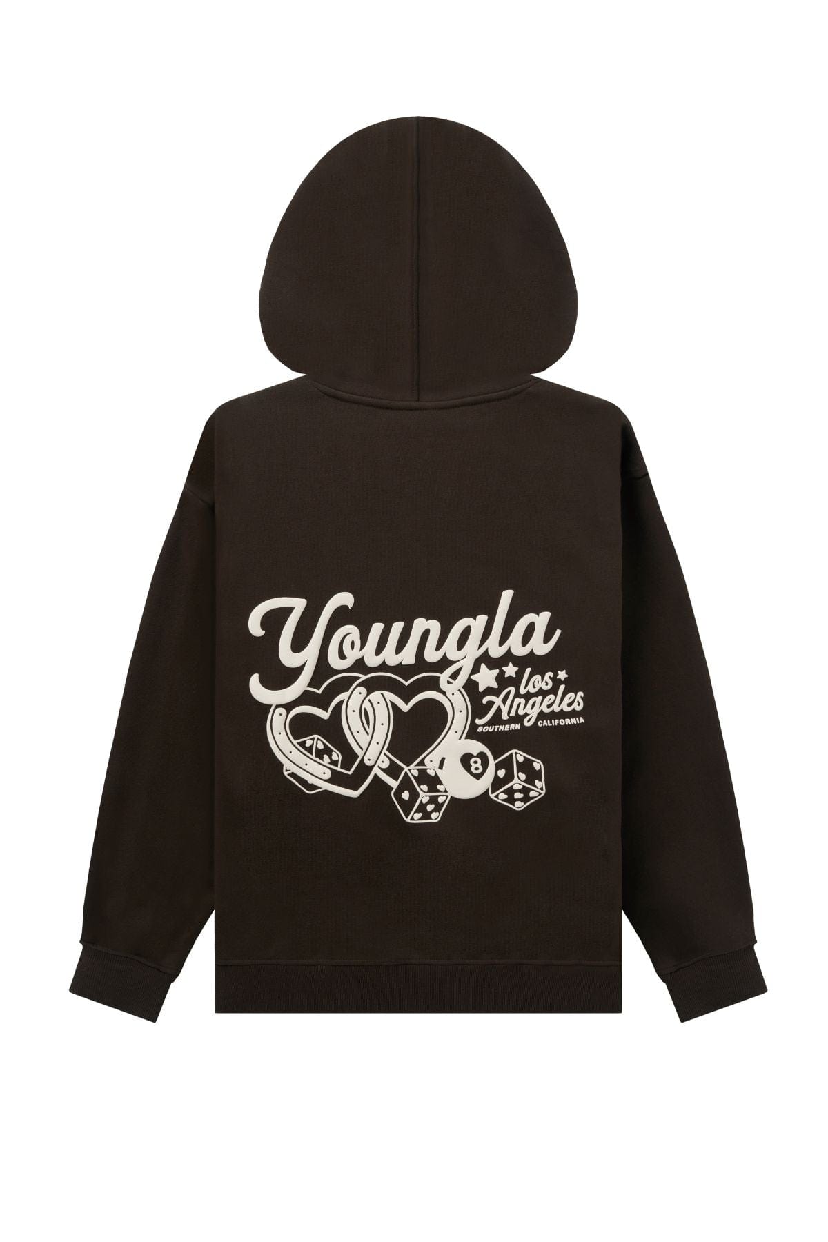 YoungLA W566 Soft Serve Hoodie Brown