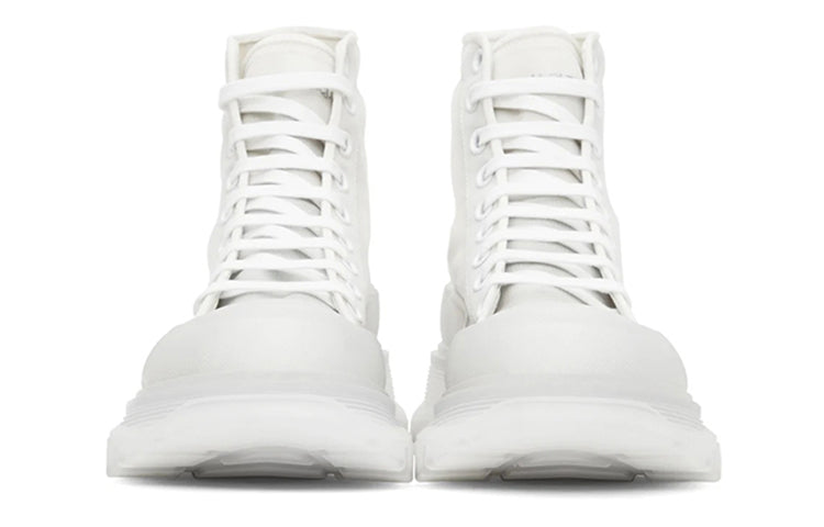 Alexander McQueen Tread Slick Boot White White Clear Sole