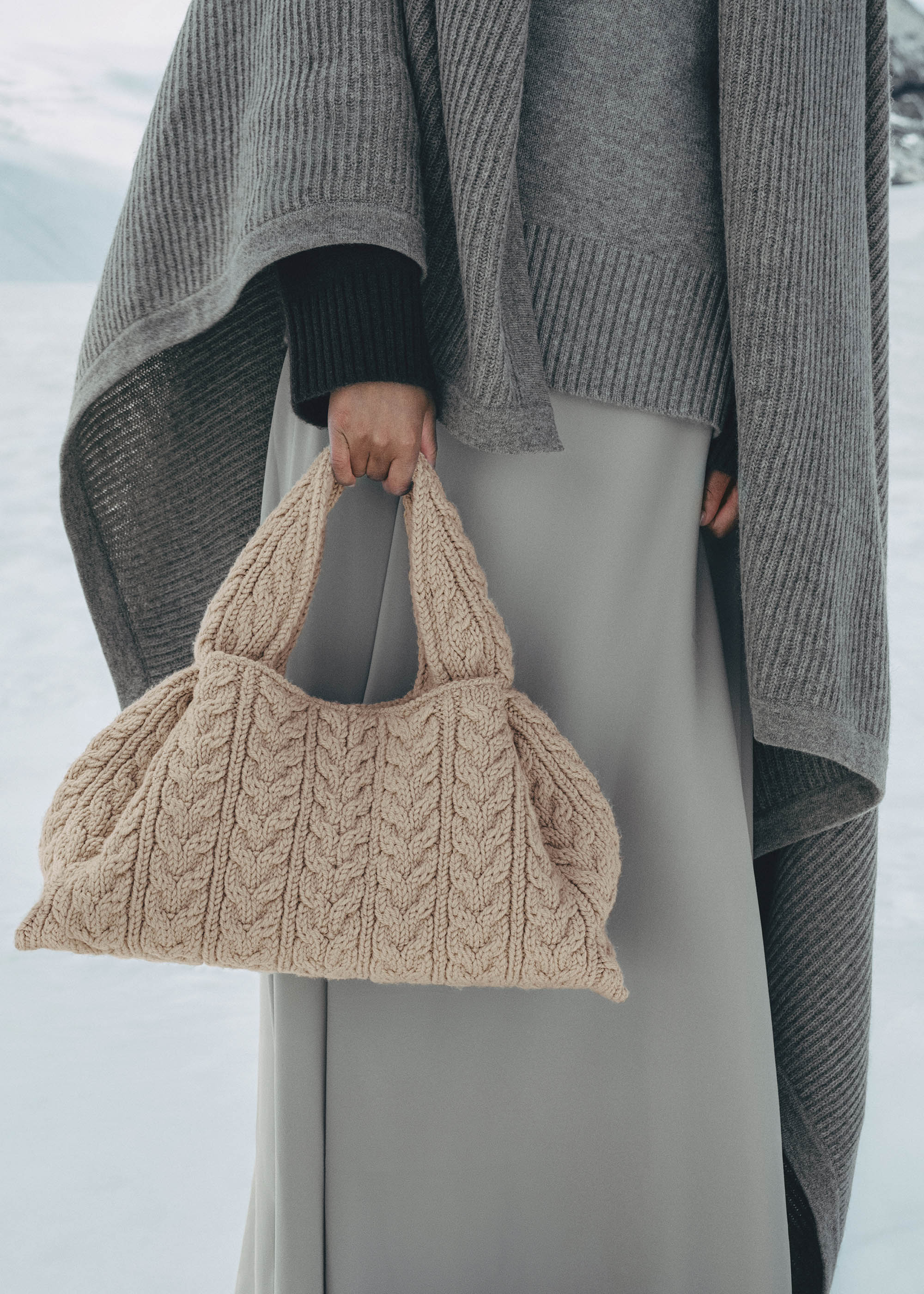 Polene Numero Neuf Large Merino Ecru