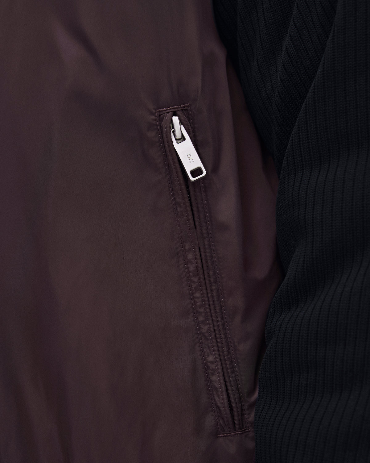 On Courtside Bomber Mulberry | Black