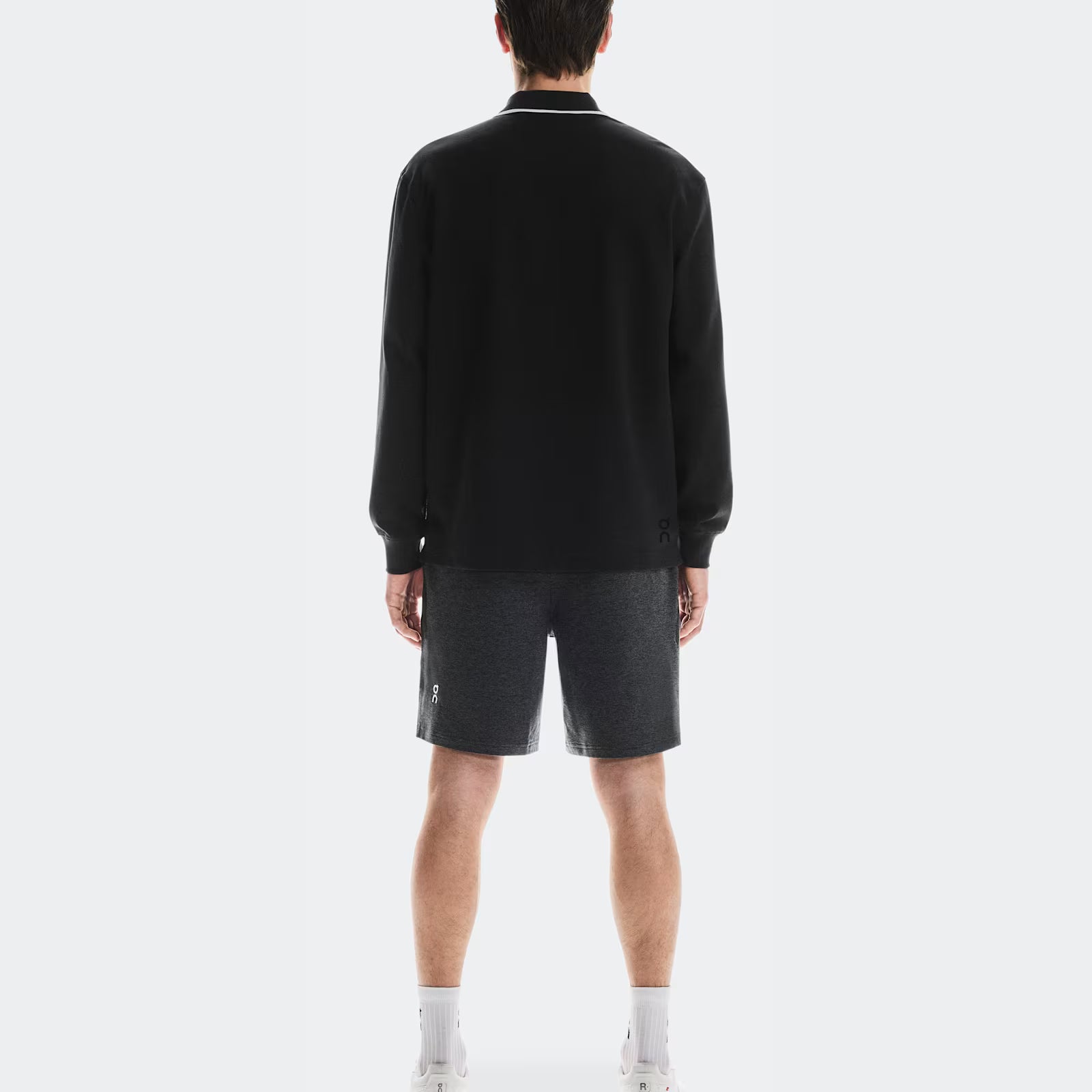 On Courtside Long-T Polo Black