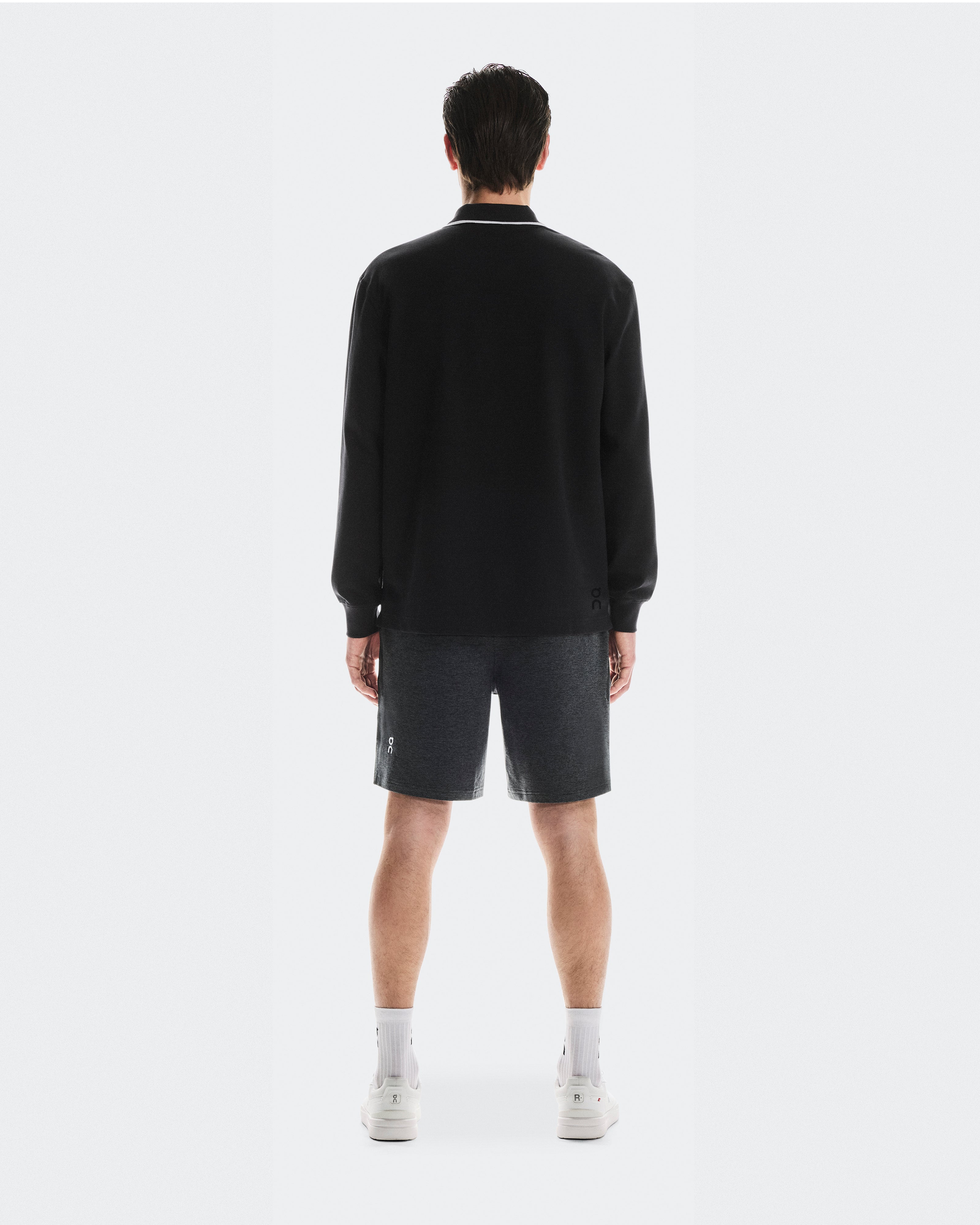 On Courtside Long-T Polo Black