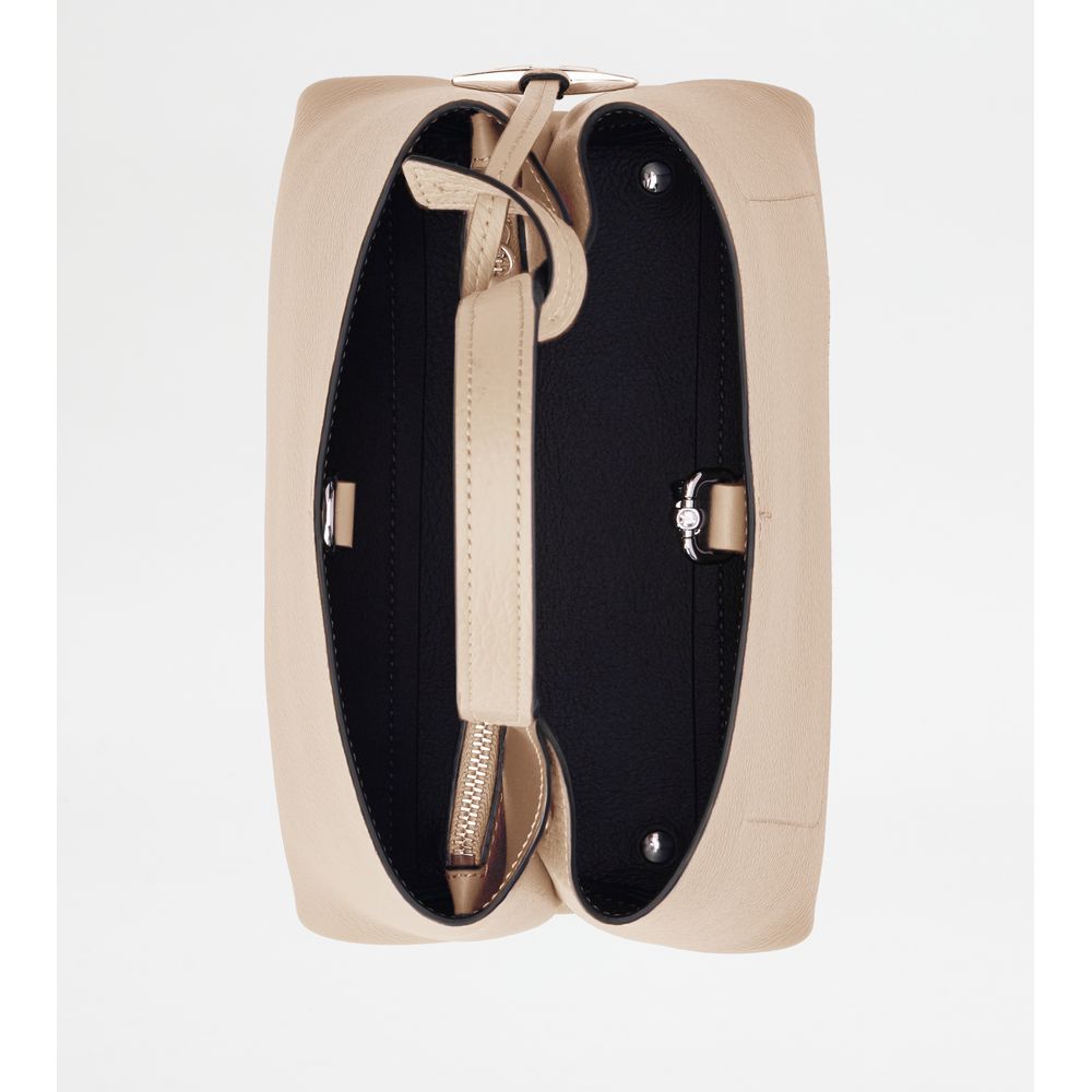 Tods Bag In Leather Mini Off White