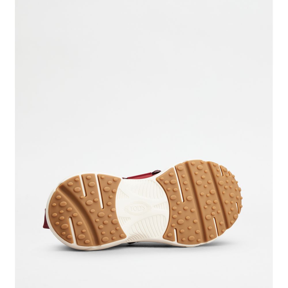 Tods Kate Slip-On Sneakers In Fabric Red Womens