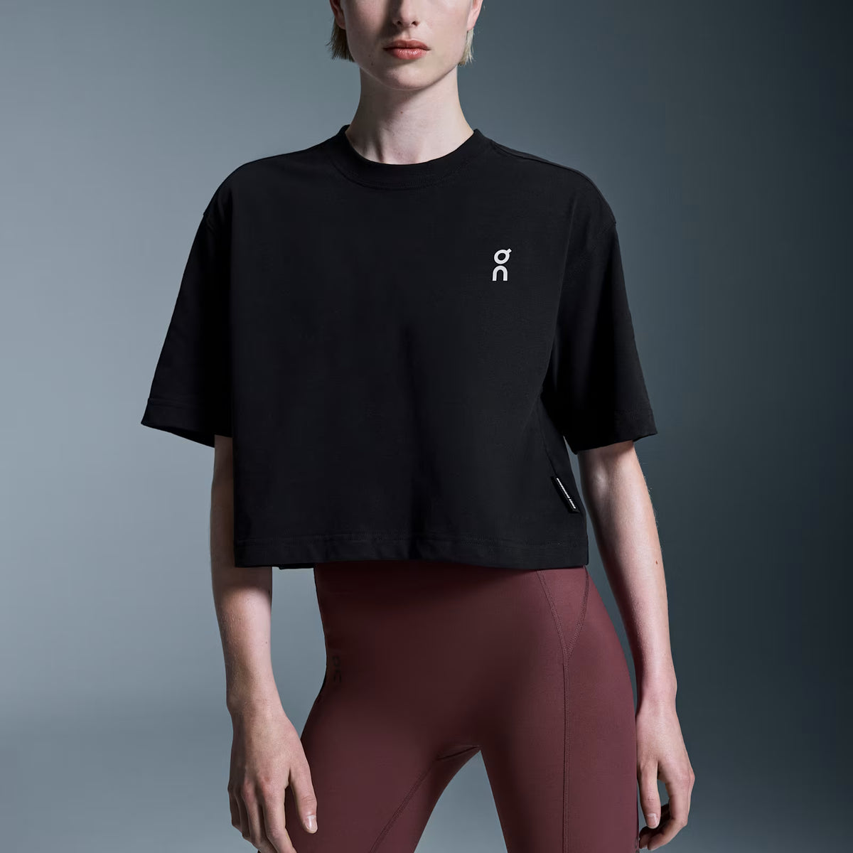 On Club Boxy-T Black (Women'S)