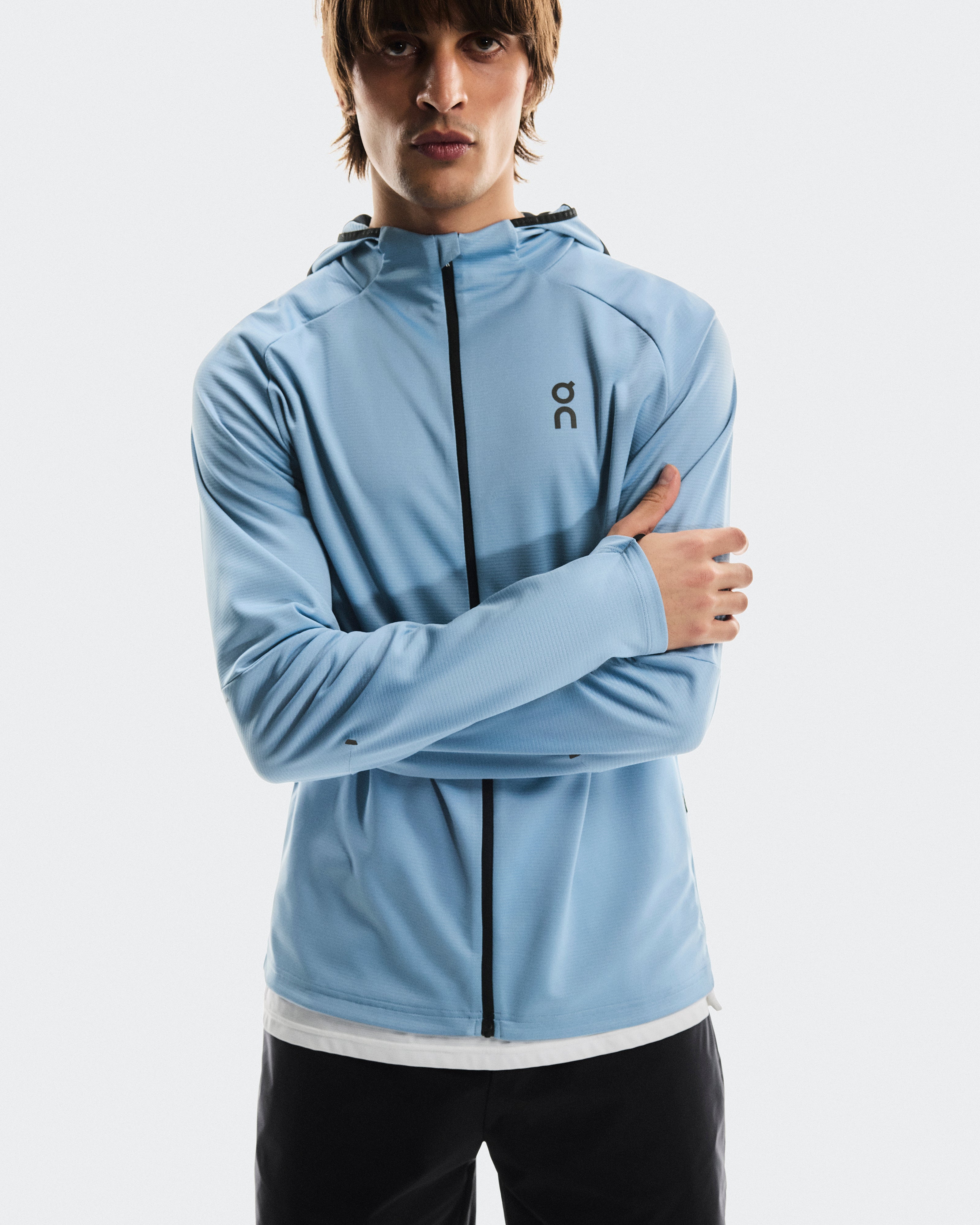 On Climate Zip Hoodie Chambray