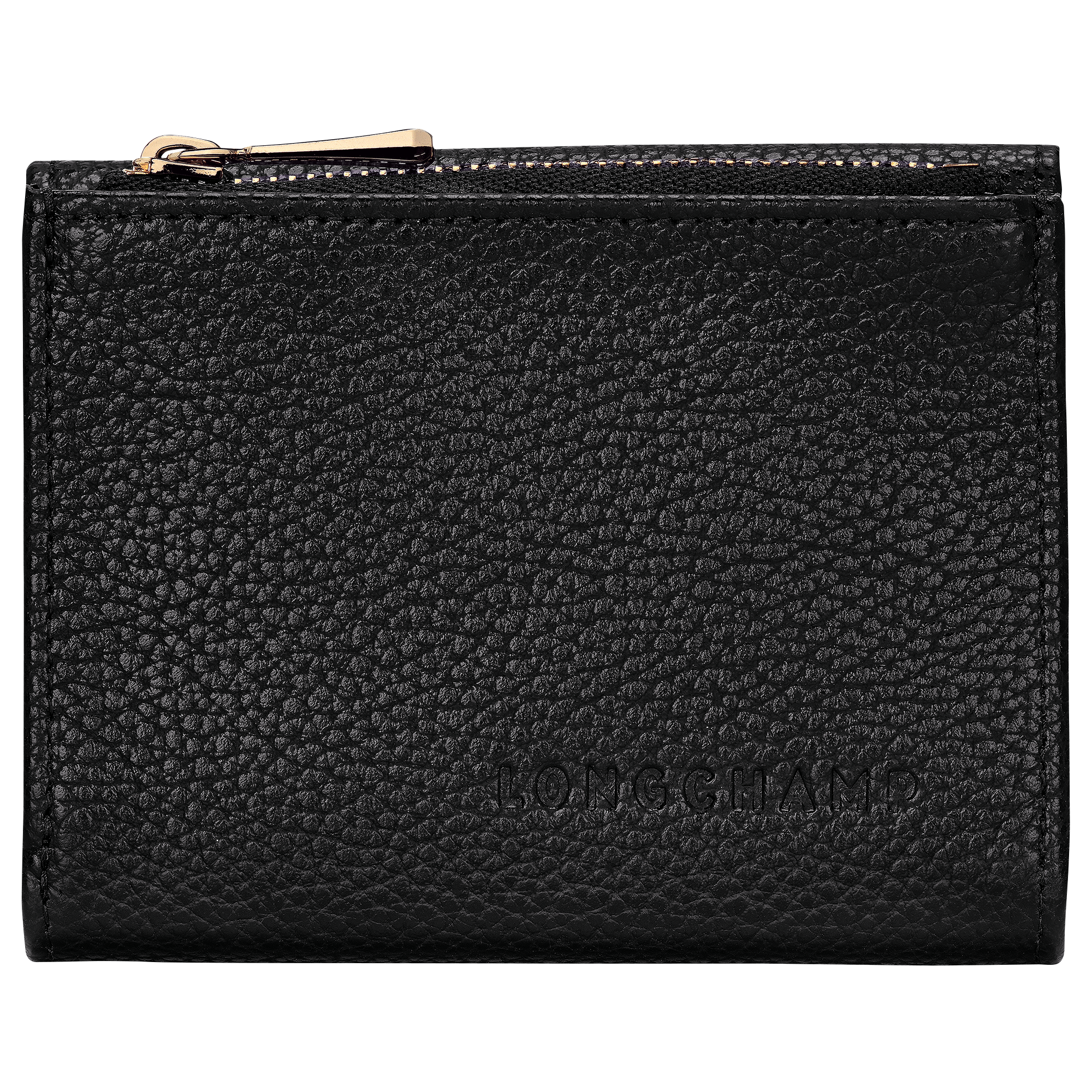 Longchamp Le Foulonné Compact wallet Black