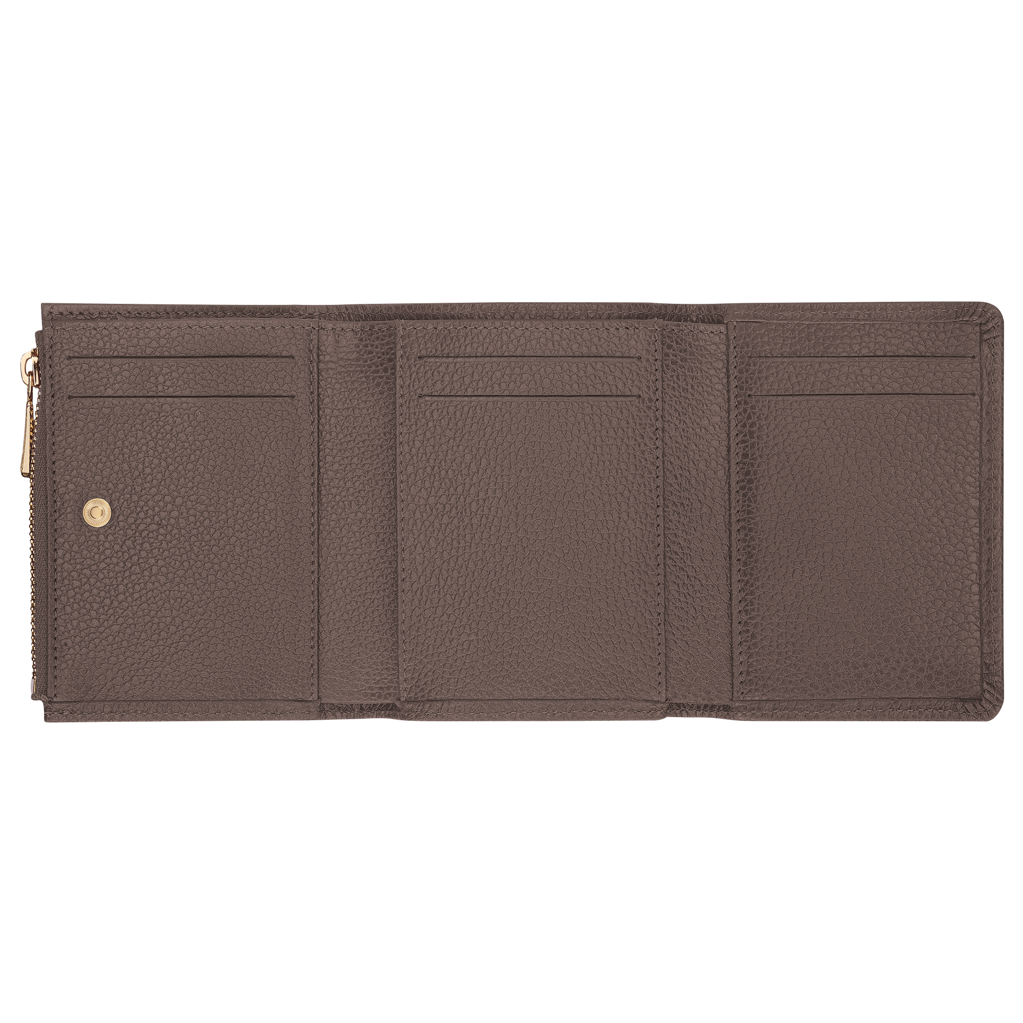 Longchamp Le Foulonné Compact wallet Taupe