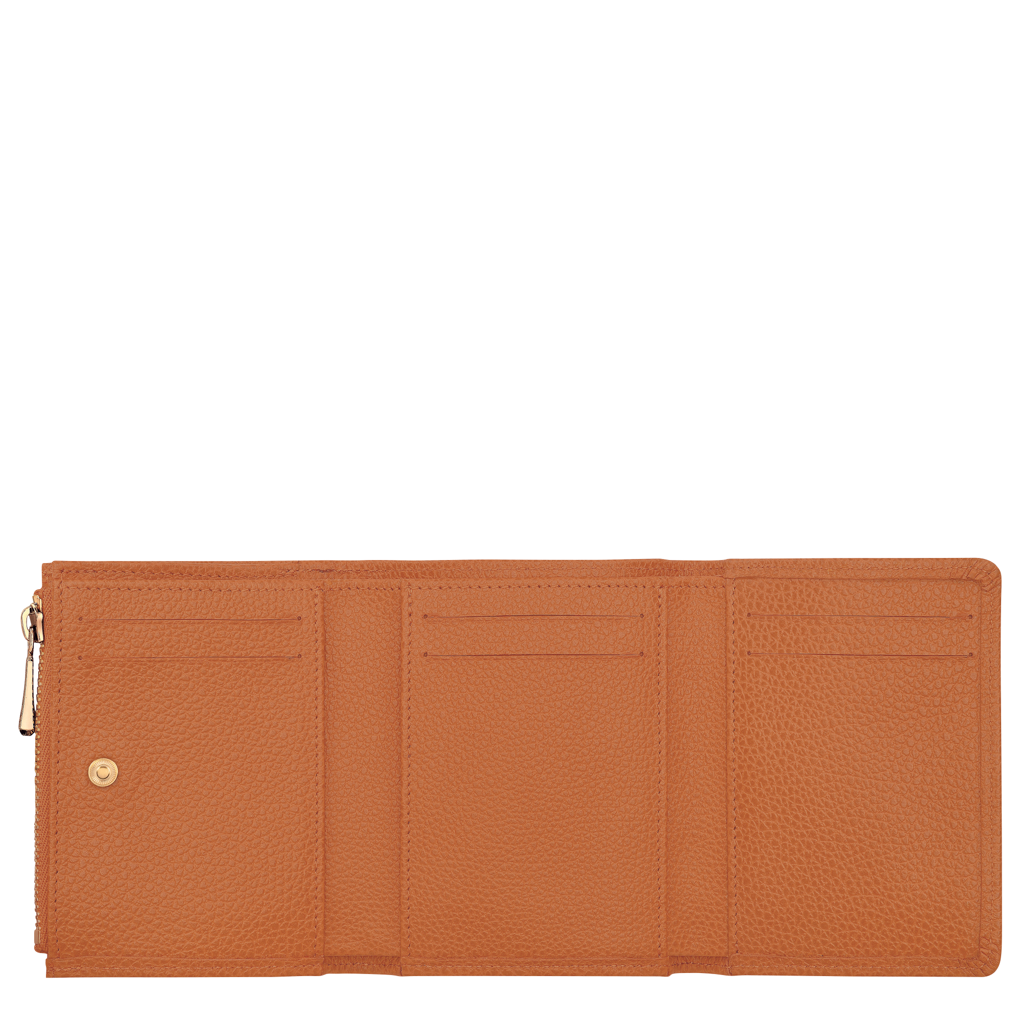 Longchamp Le Foulonné Compact wallet Amber