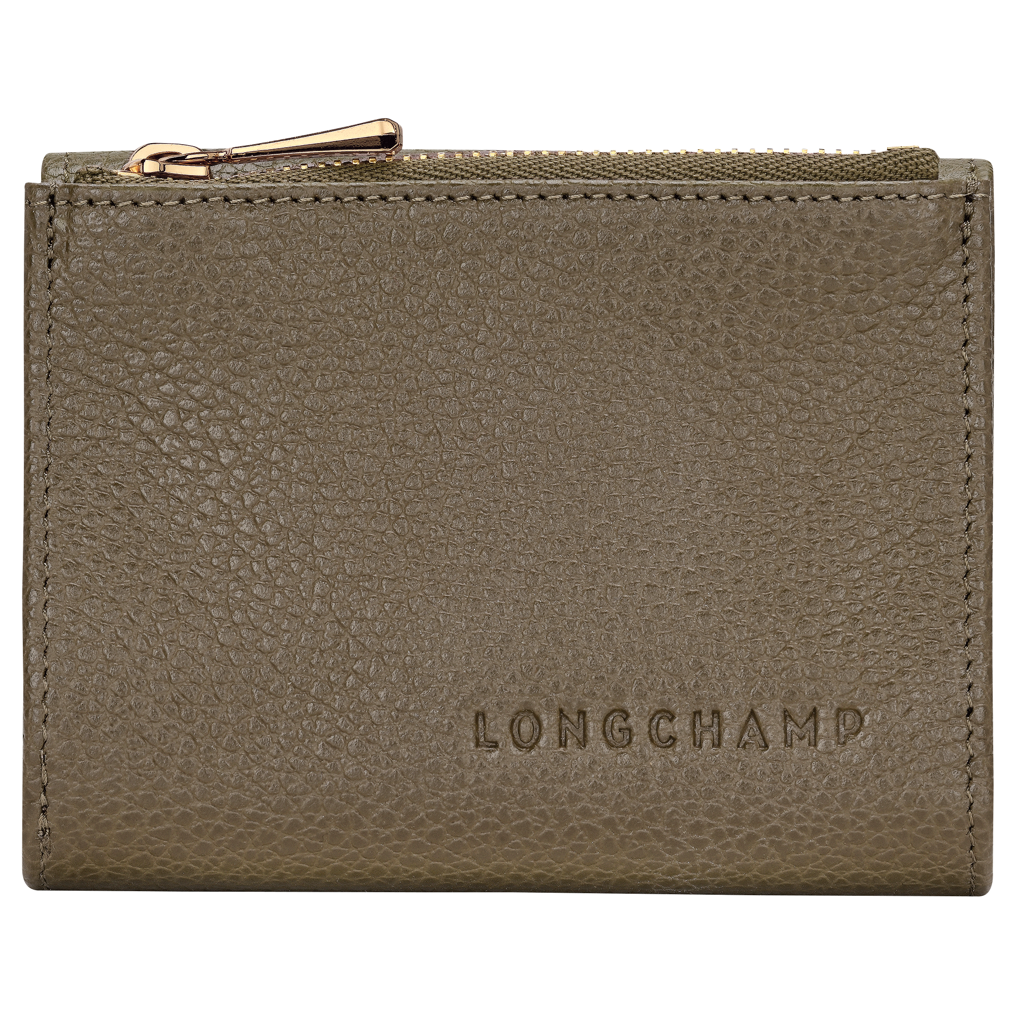 Longchamp Le Foulonné Compact wallet Caper