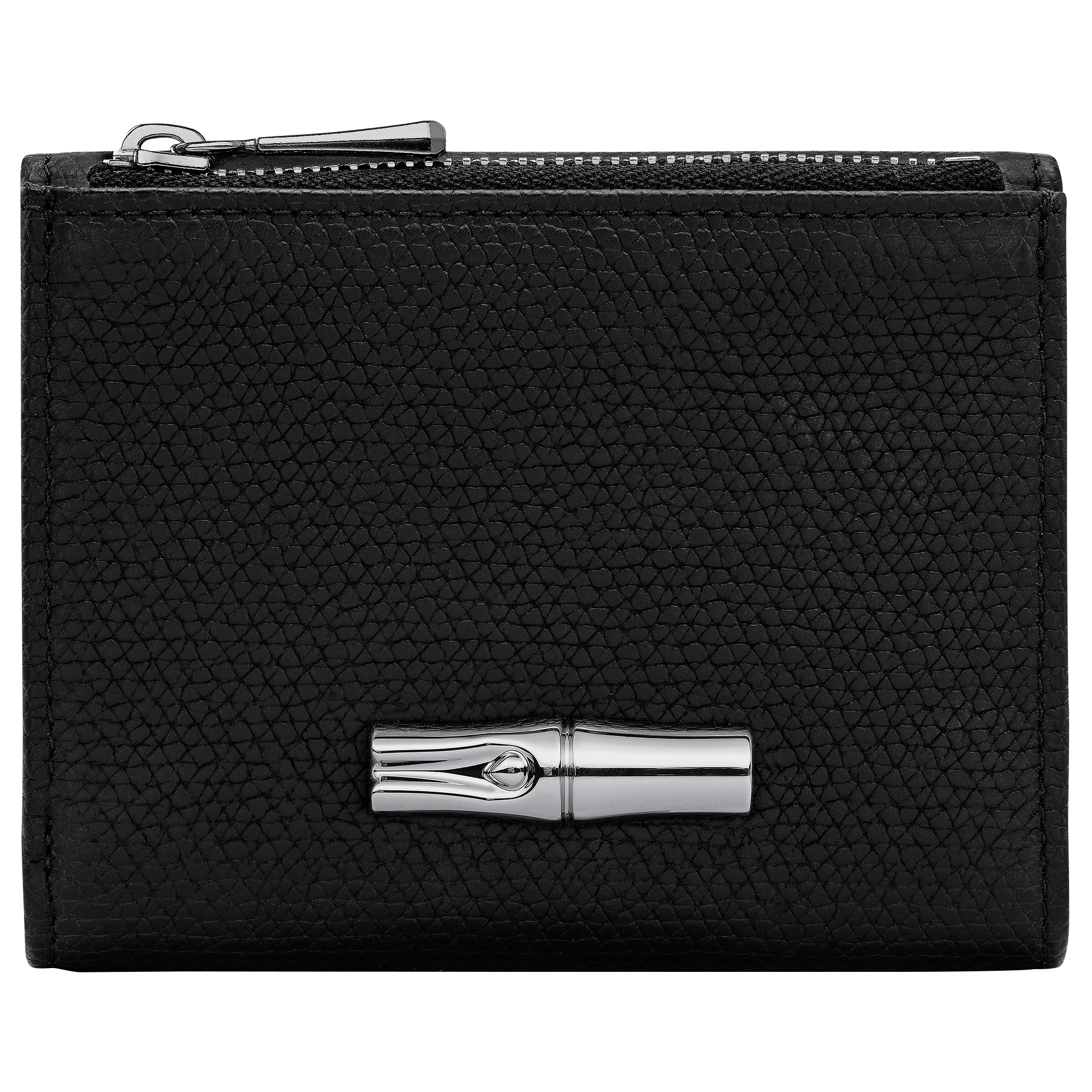 Longchamp Le Roseau Compact wallet Black