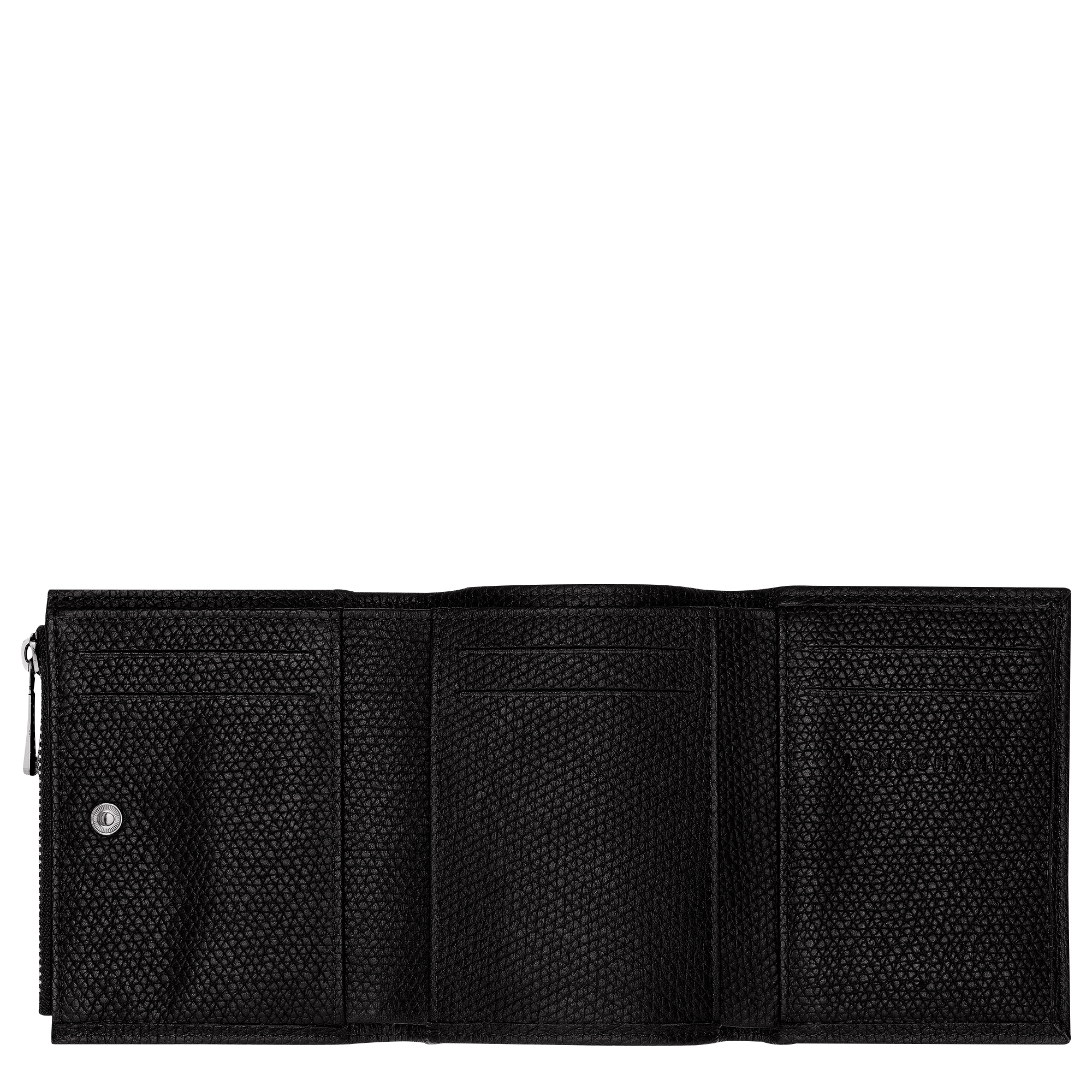Longchamp Le Roseau Compact wallet Black