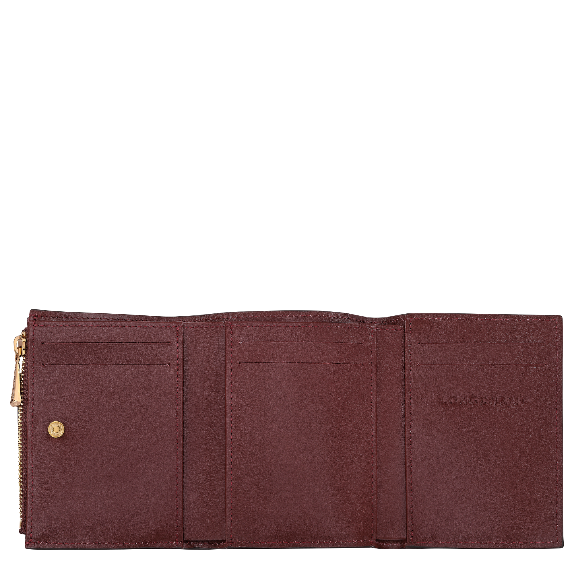 Longchamp Épure Compact wallet Burgundy