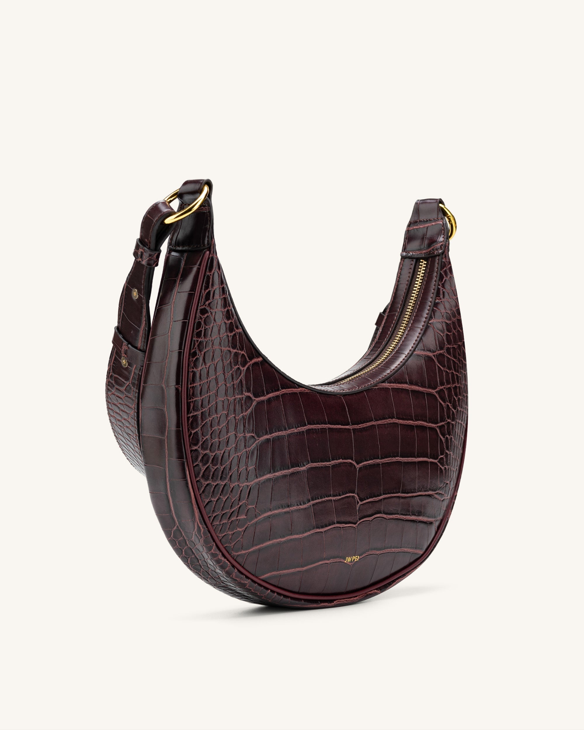 Jw Pei Carly Saddle Bag Brown Croc