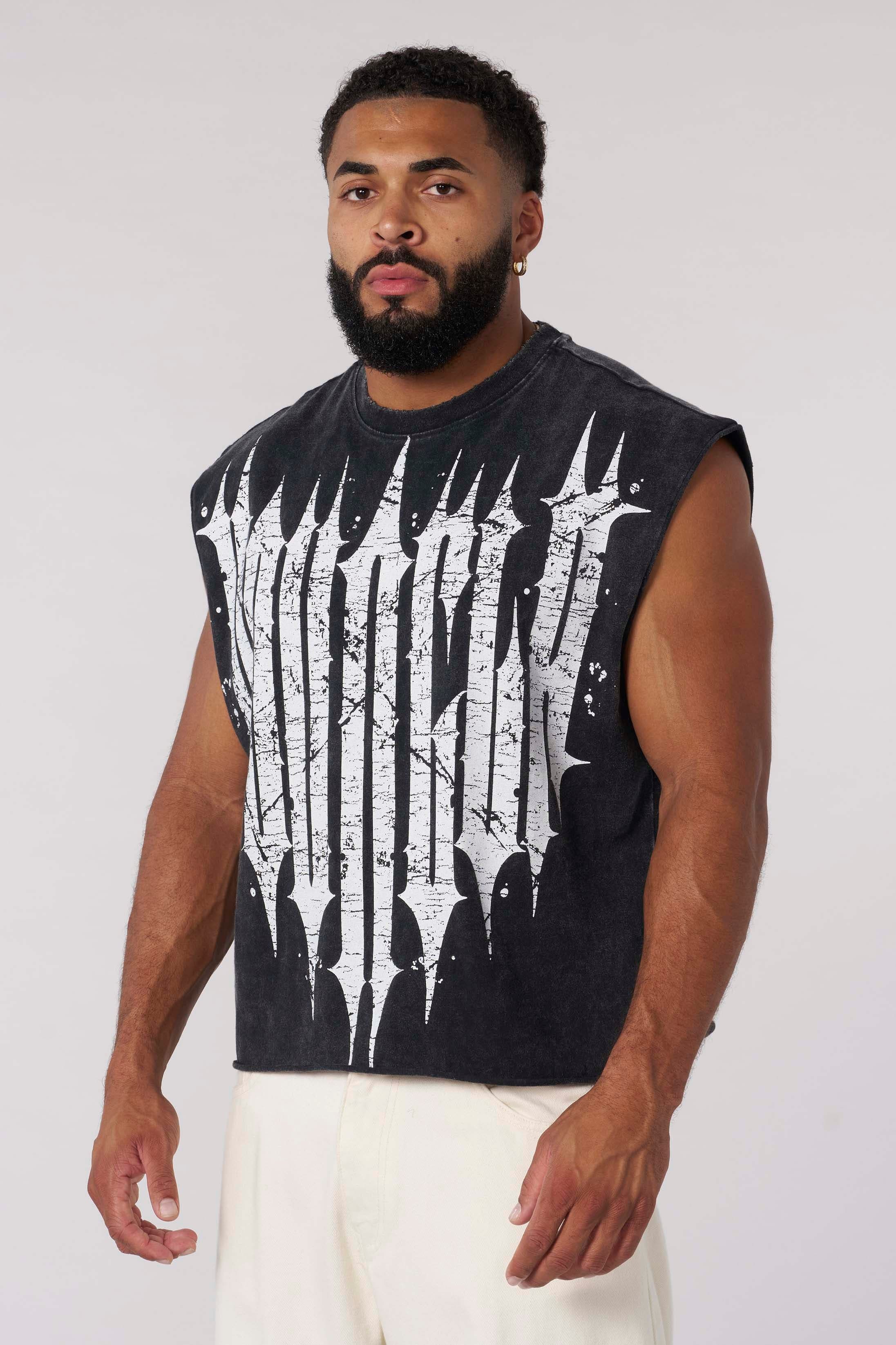 YoungLA 3021 - Revenge Crop Cut-Offs Black Wash