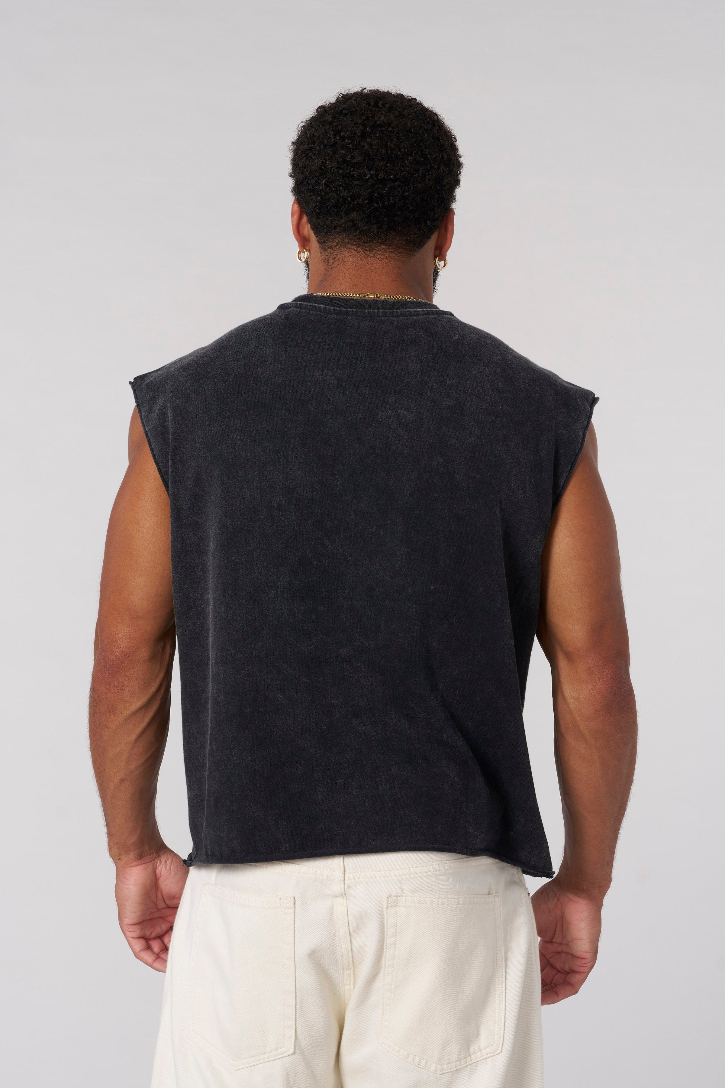 YoungLA 3021 - Revenge Crop Cut-Offs Black Wash