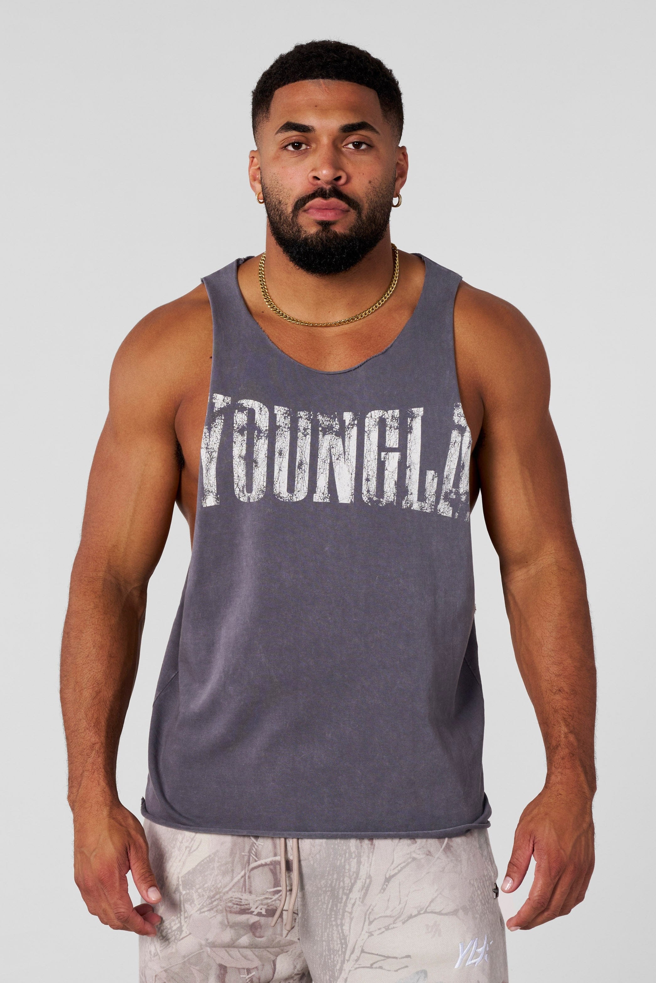 YoungLA 3023 - Bro Delt Tanks Grey Wash