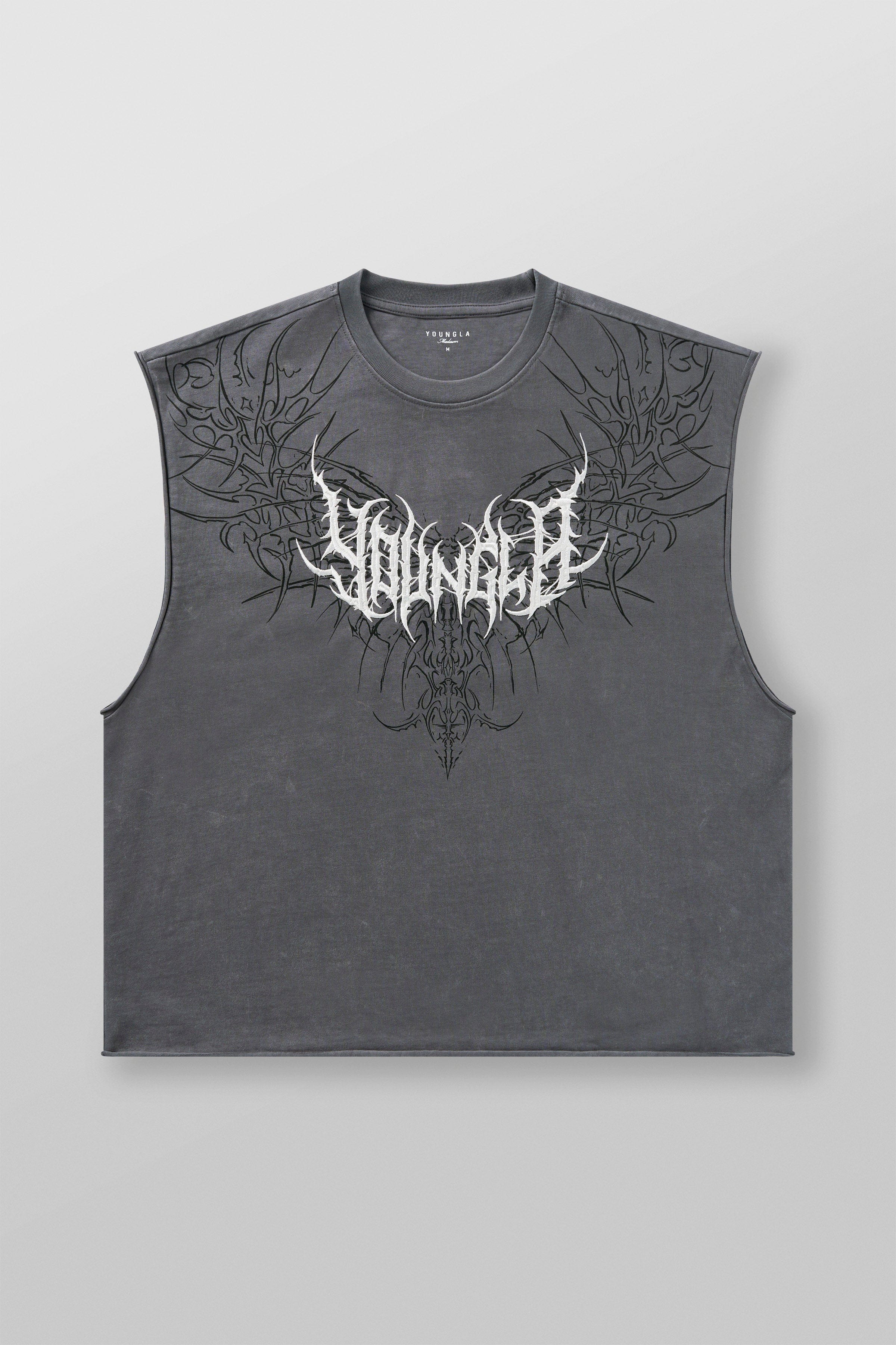 YoungLA 3027 - Dark Wave Cut-Offs Grey Wash