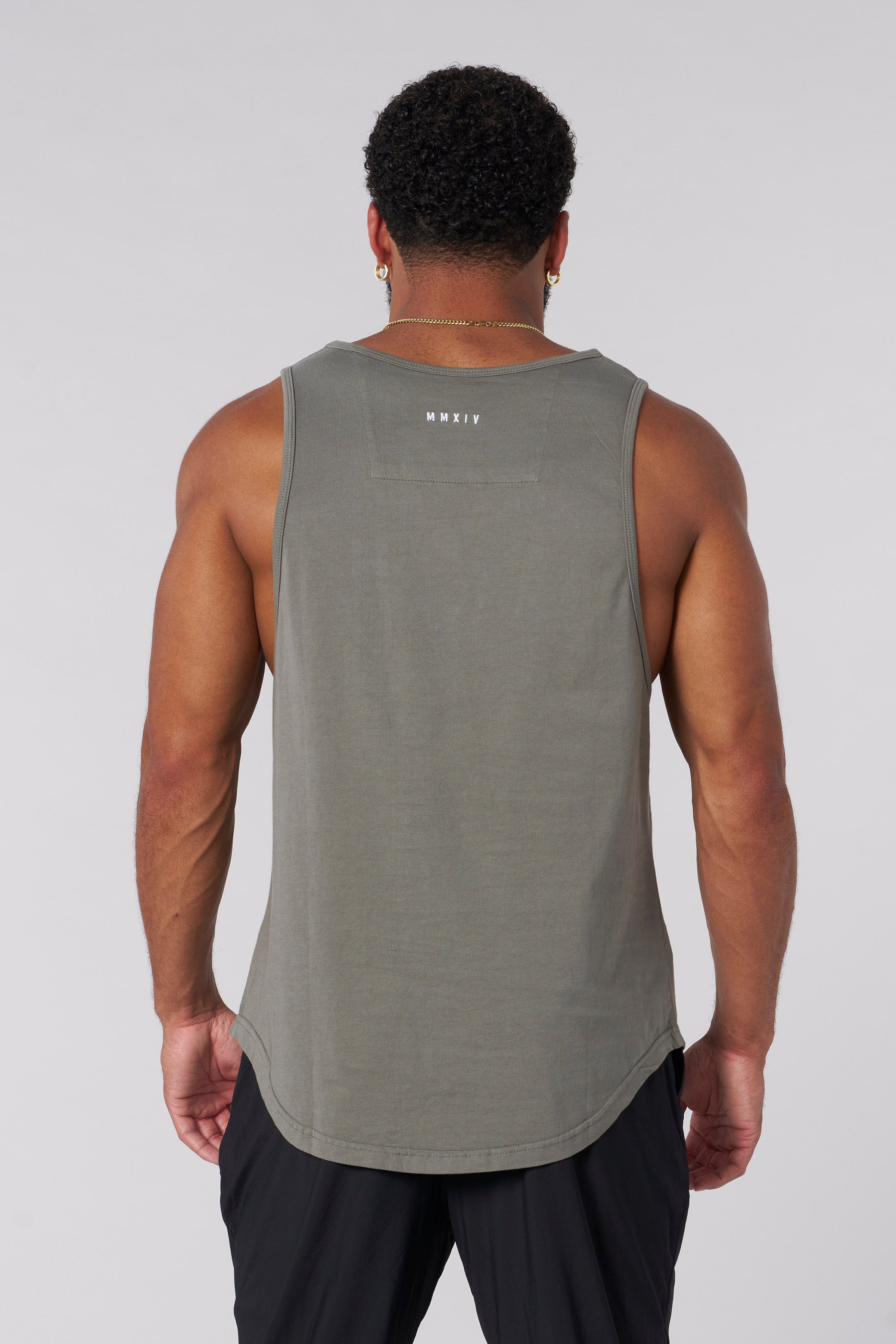 YoungLA 3029 - Metal Tag Tanks Light Grey Wash