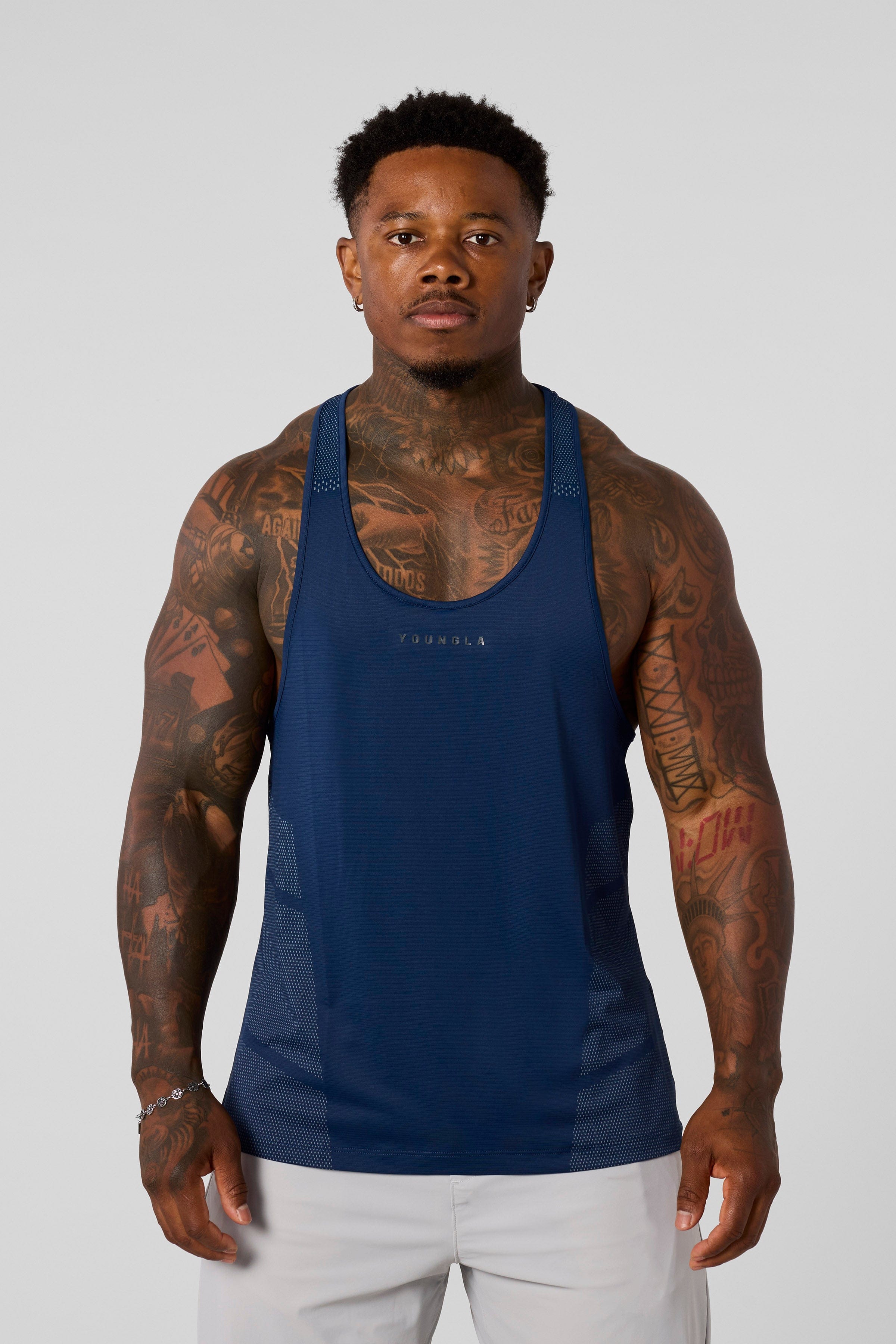 YoungLA 3042 - Kinetic Workout Stringers Navy