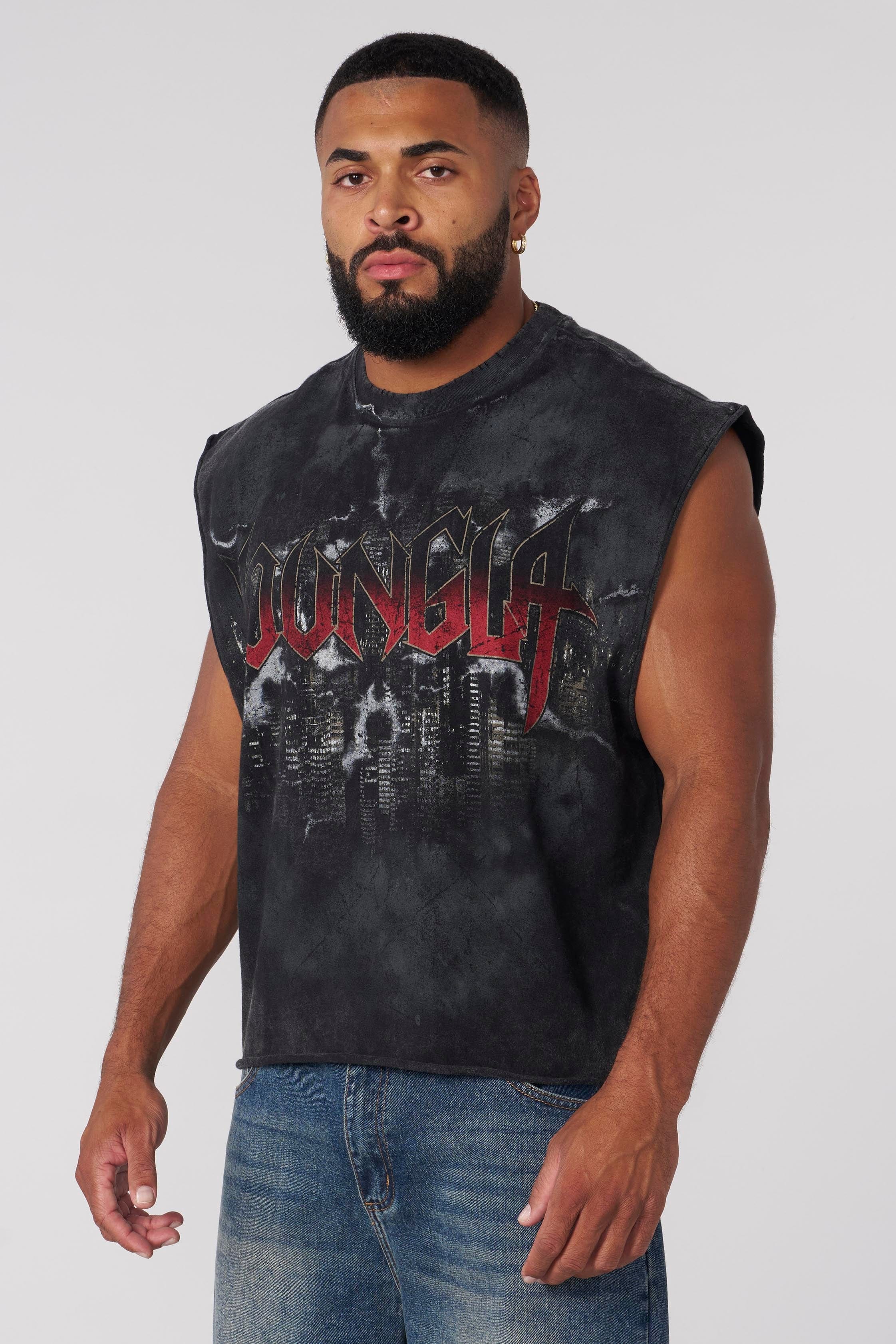 YoungLA 3046 - Dark Night Tanks Black Wash