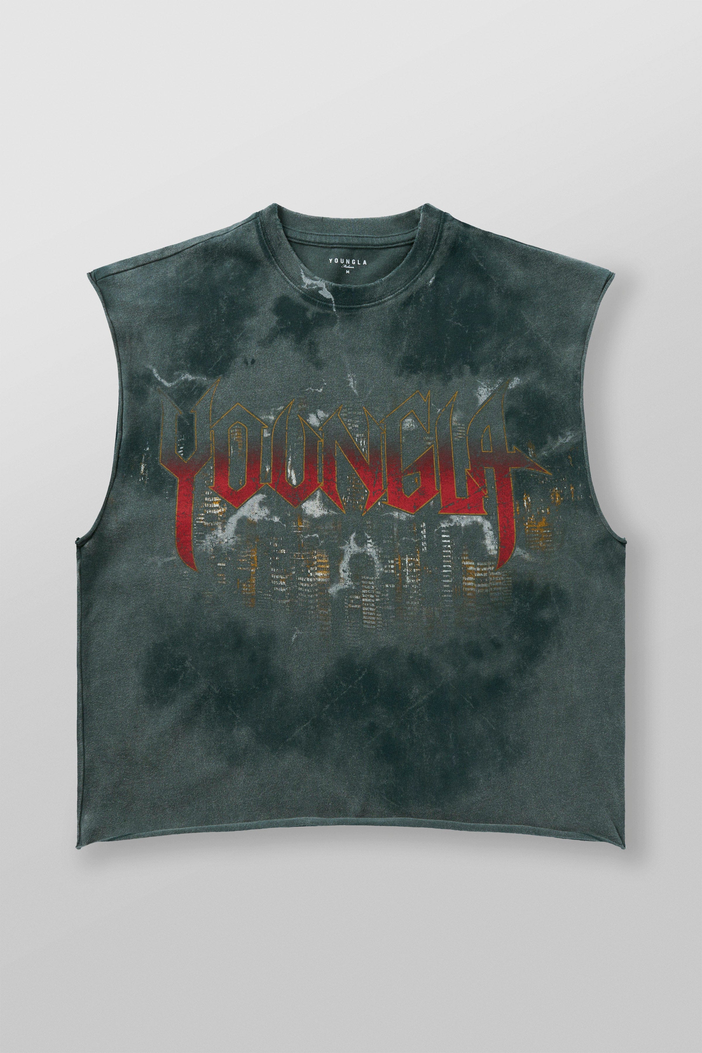 YoungLA 3046 - Dark Night Tanks Teal Wash