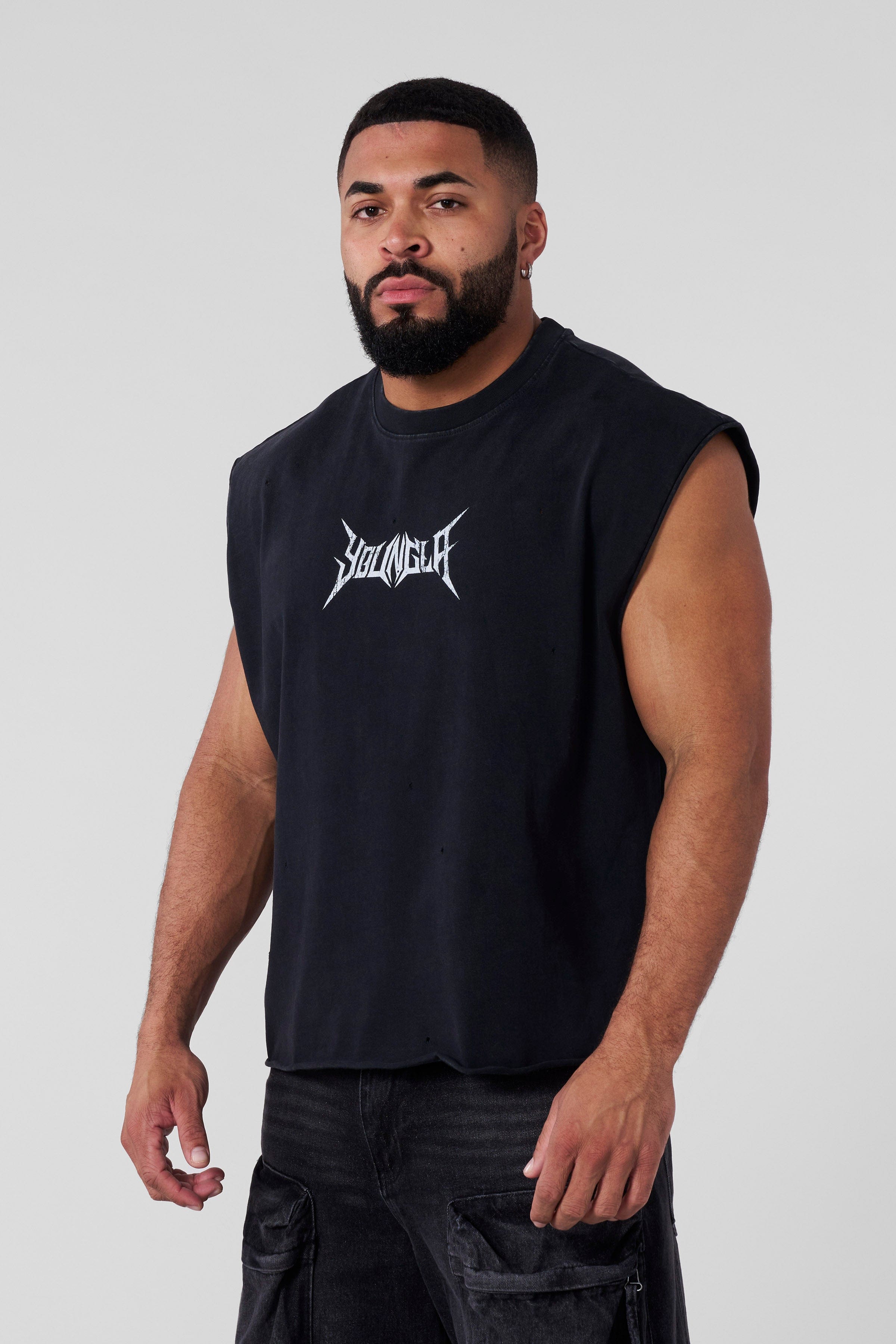 YoungLA 3049 - Essential Cut-Offs Black Wash