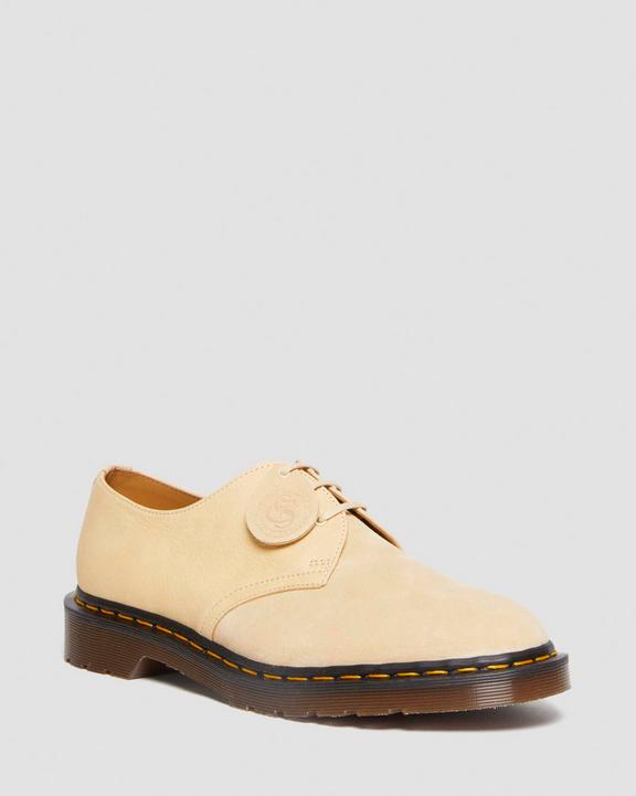 Dr Martens Made In England Suede Oxford Shoes - Mustard