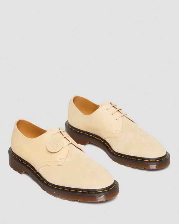 Dr Martens Made In England Suede Oxford Shoes - Mustard