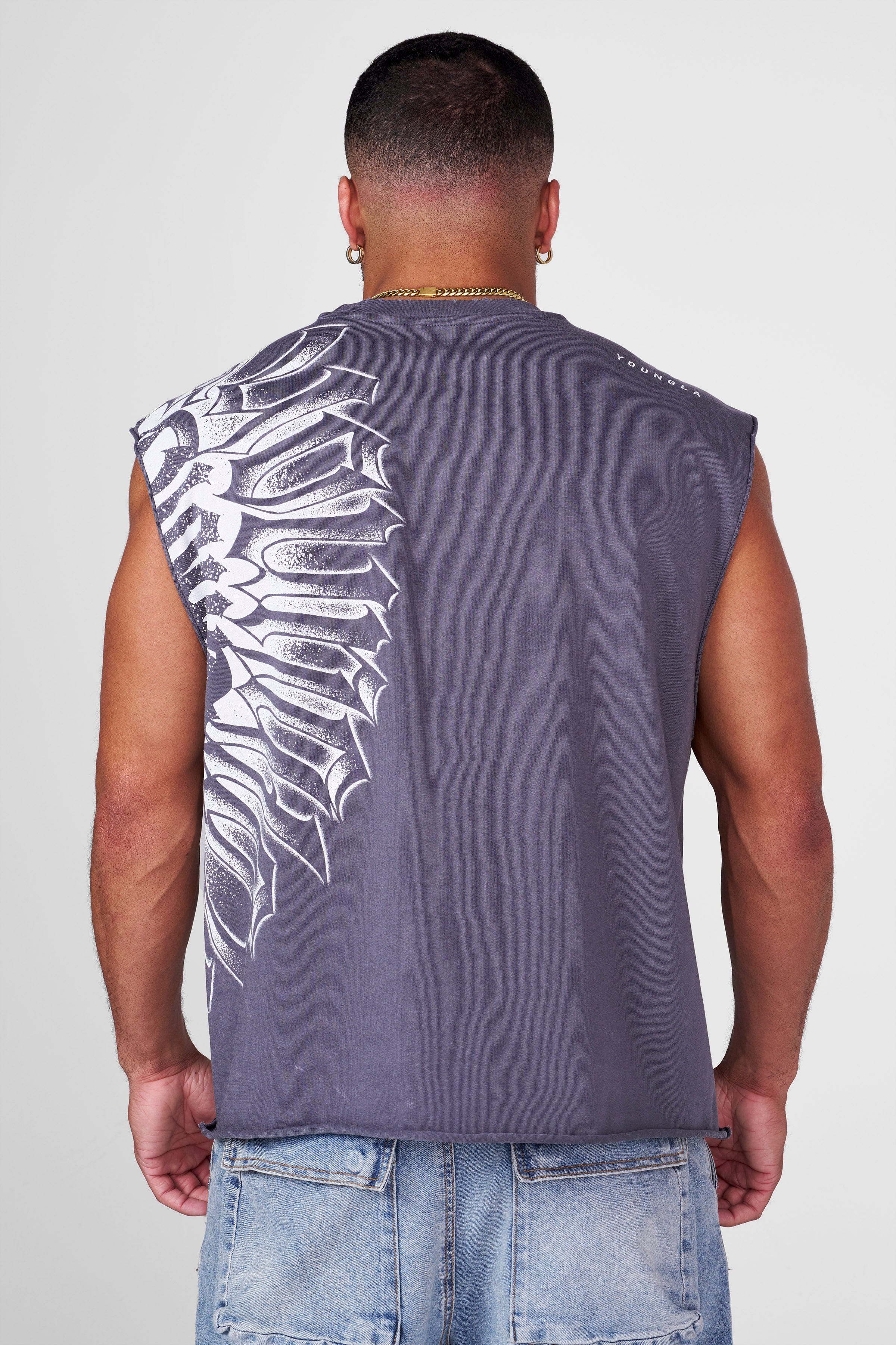YoungLA 3059 - Armor Ink Cut-Off Grey Wash