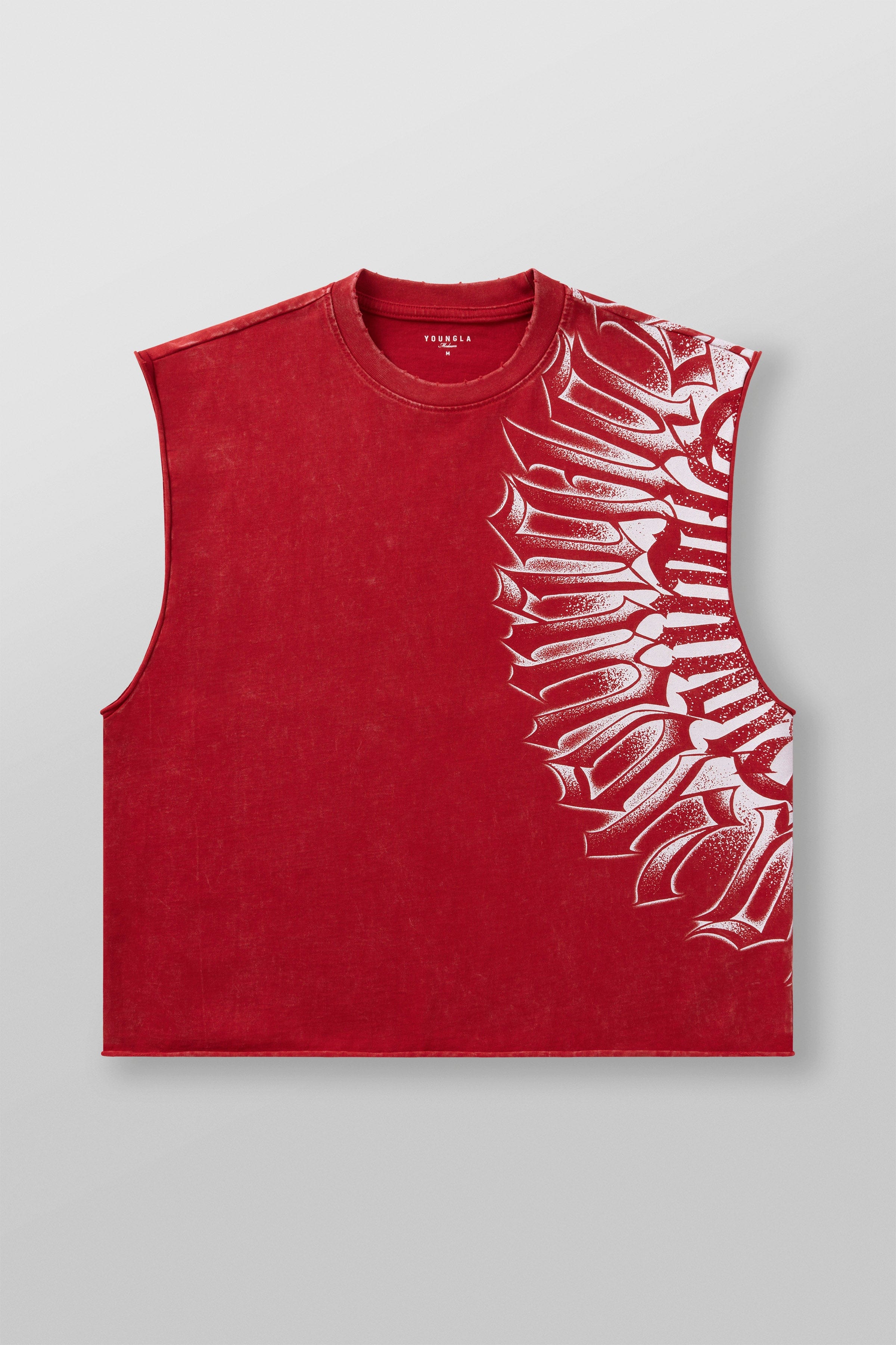 YoungLA 3059 - Armor Ink Cut-Off Red Wash