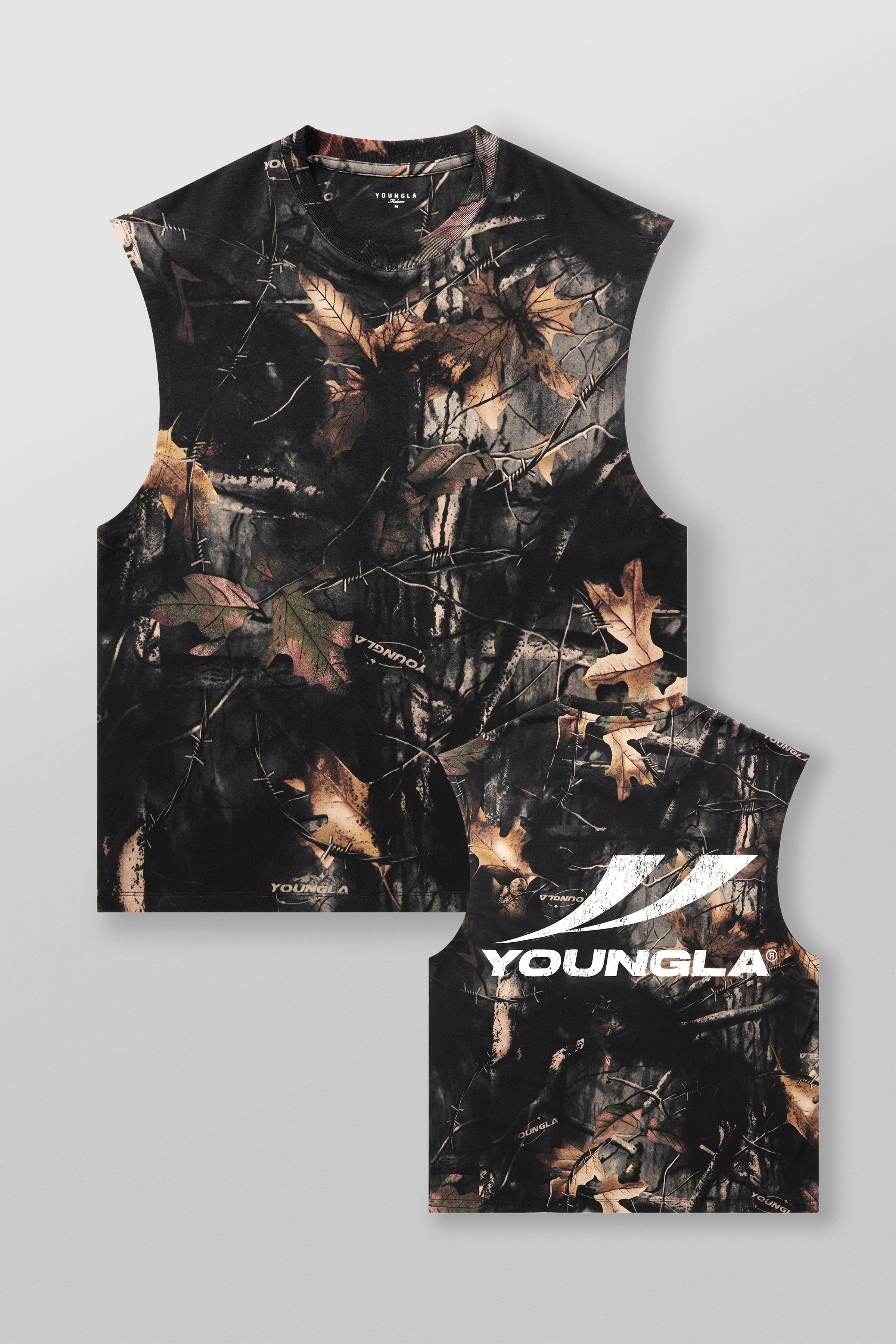 YoungLA 3065 - RunTech Camo Tanks Black Tree Camo