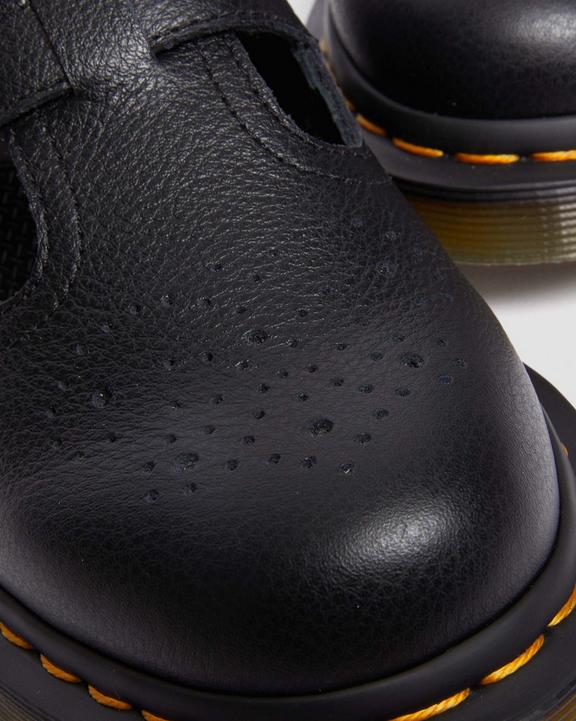 Dr Martens Virginia Leather Mary Jane Shoes - Black
