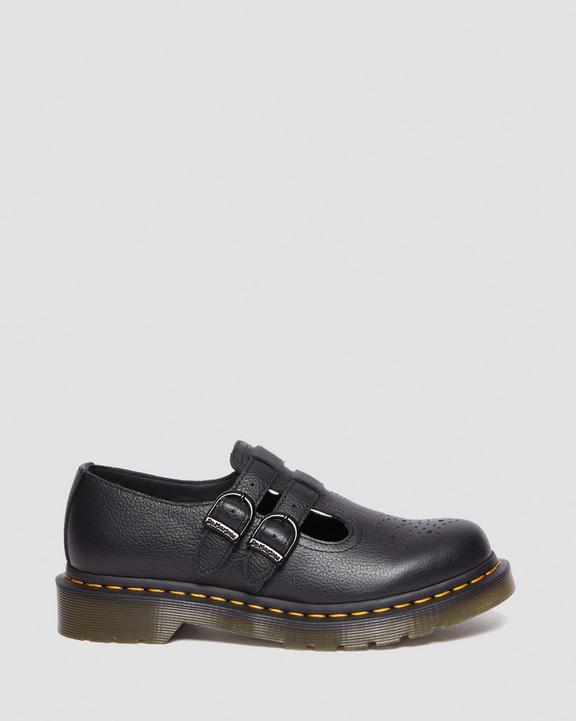 Dr Martens Virginia Leather Mary Jane Shoes - Black