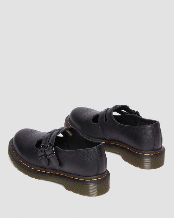 Dr Martens Virginia Leather Mary Jane Shoes - Black