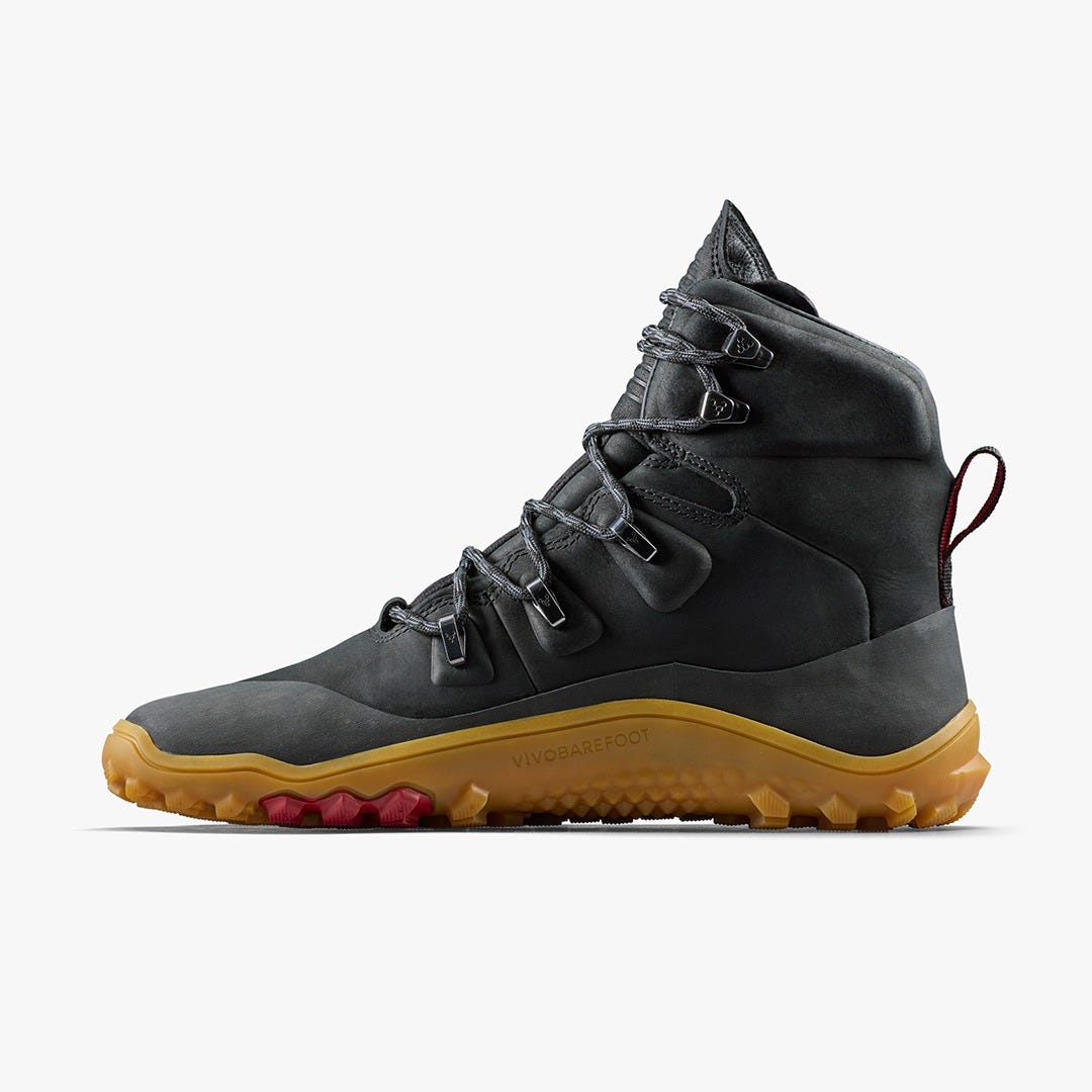 Vivobarefoot Tracker Leather At Mens Obsidian