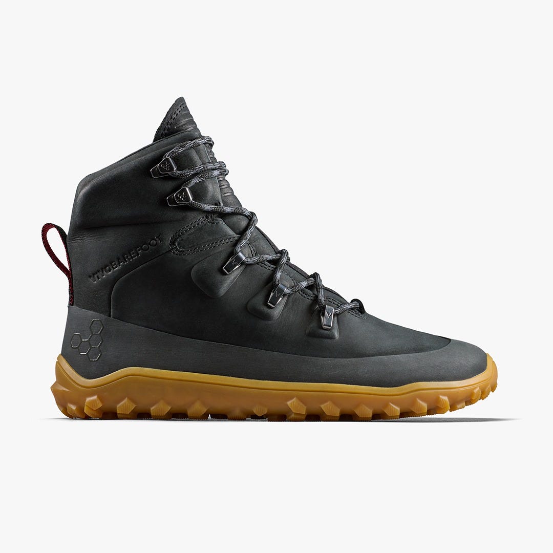 Vivobarefoot Tracker Leather At Mens Obsidian
