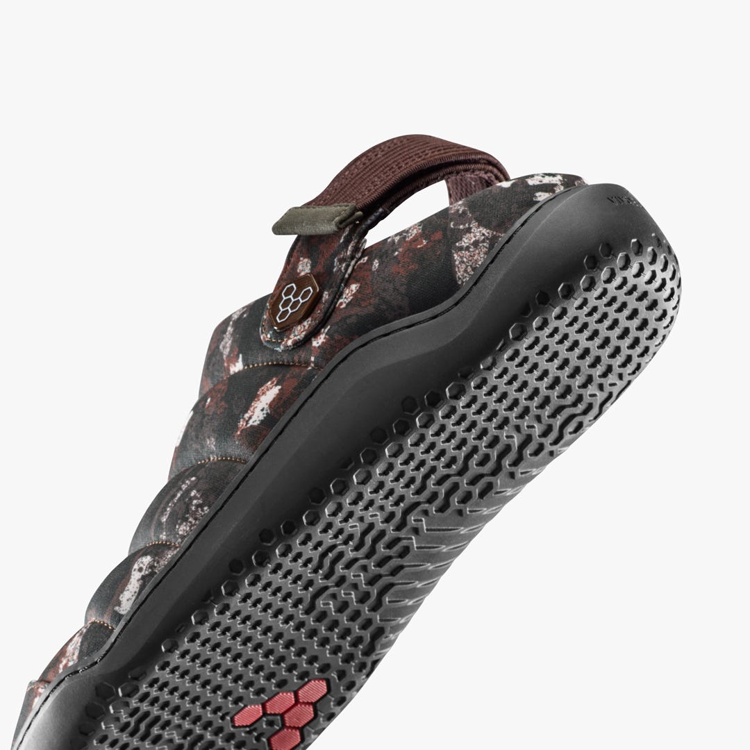 Vivobarefoot Gobi Wavey Mule Textile Mens Mole Print