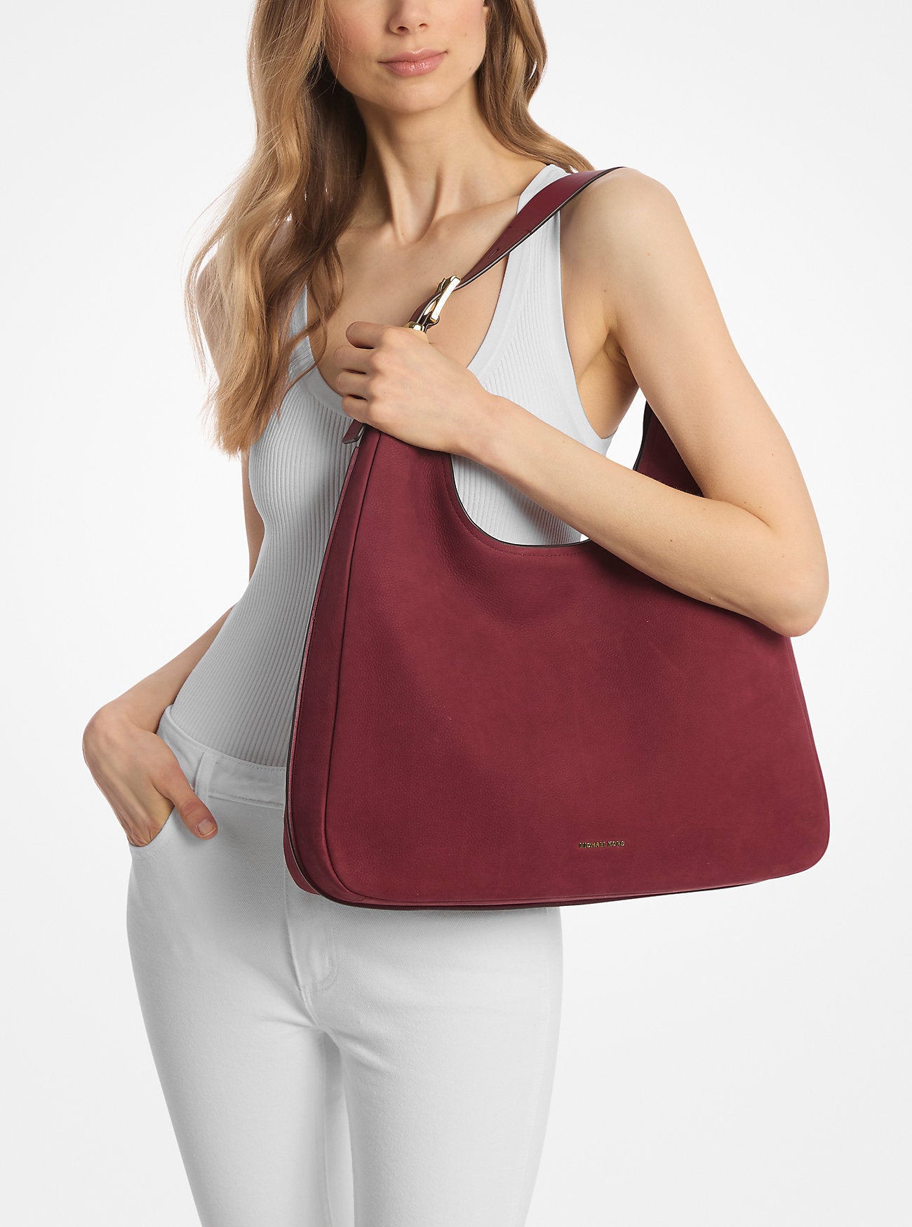 Nolita Large Nubuck Hobo Shoulder Bag Mulberry Mulberry