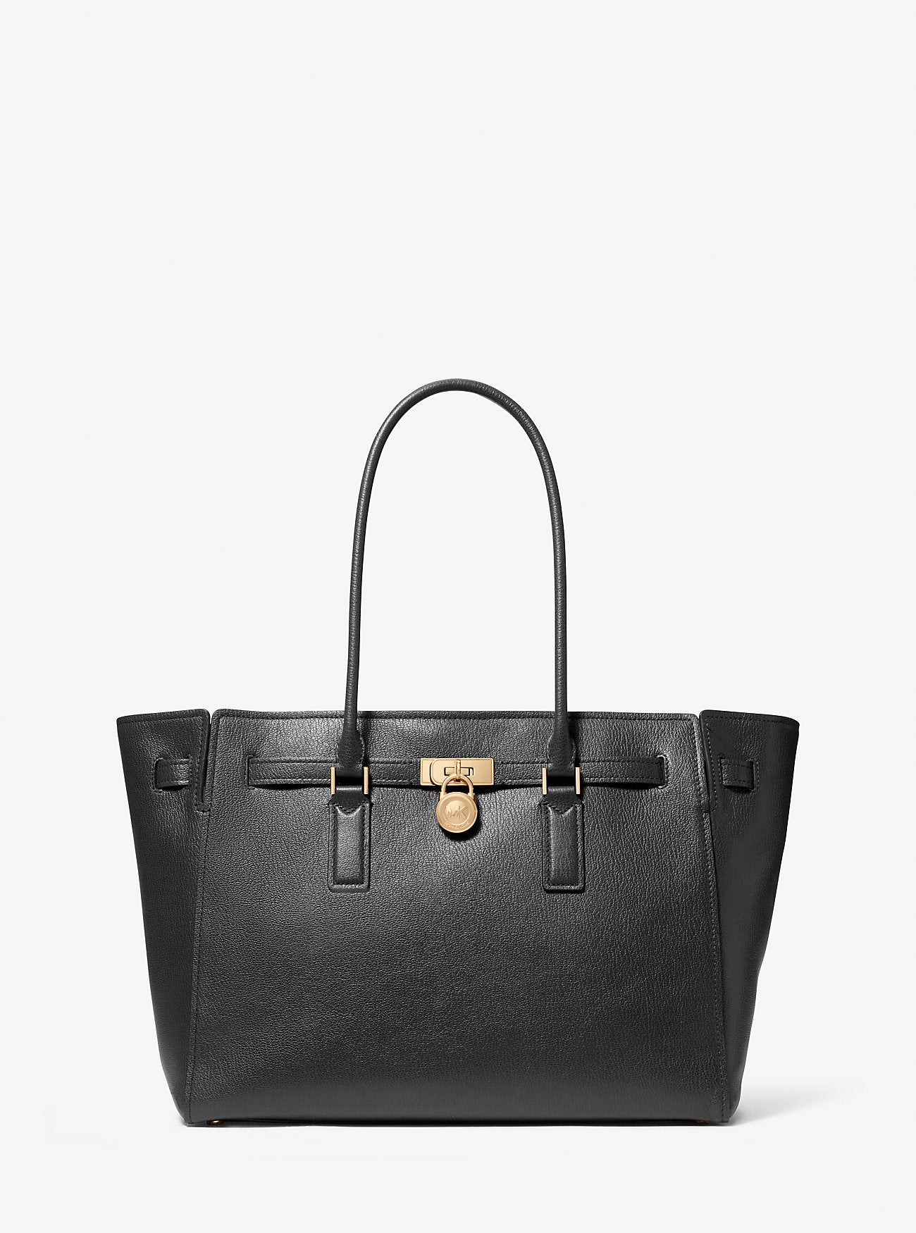Hamilton Moderne Large Leather Tote Bag Black Black