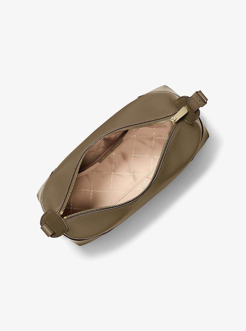 Michael Kors Teddi Medium Textured Slouch Shouder Bag LODEN
